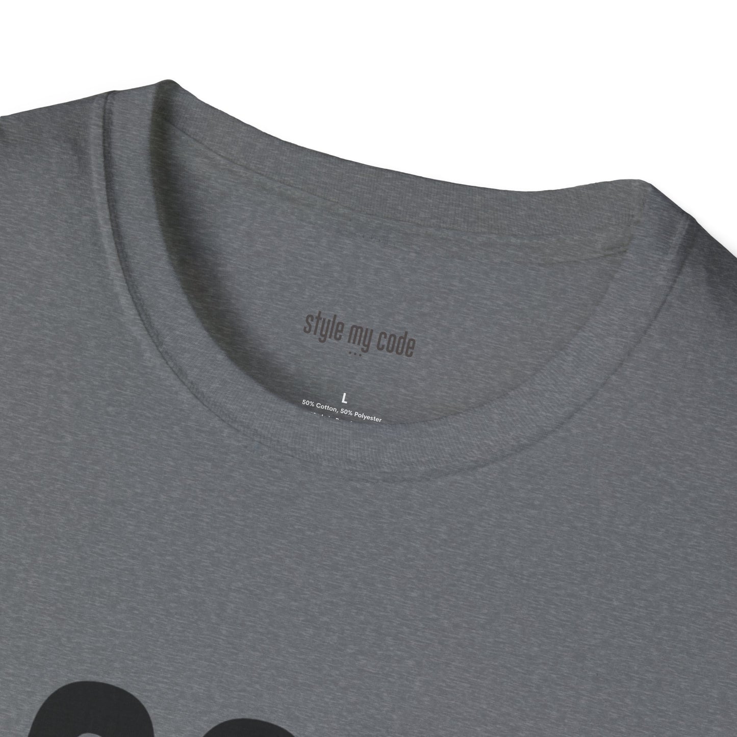 323 Black Logo Front T-Shirt