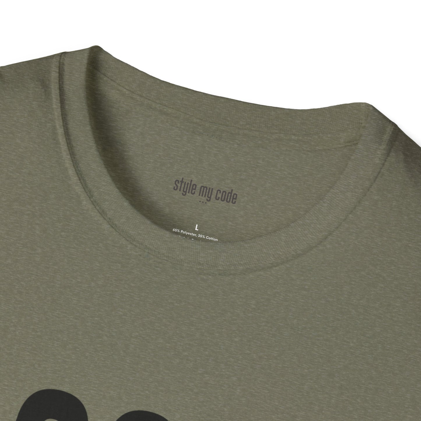 323 Black Logo Front T-Shirt