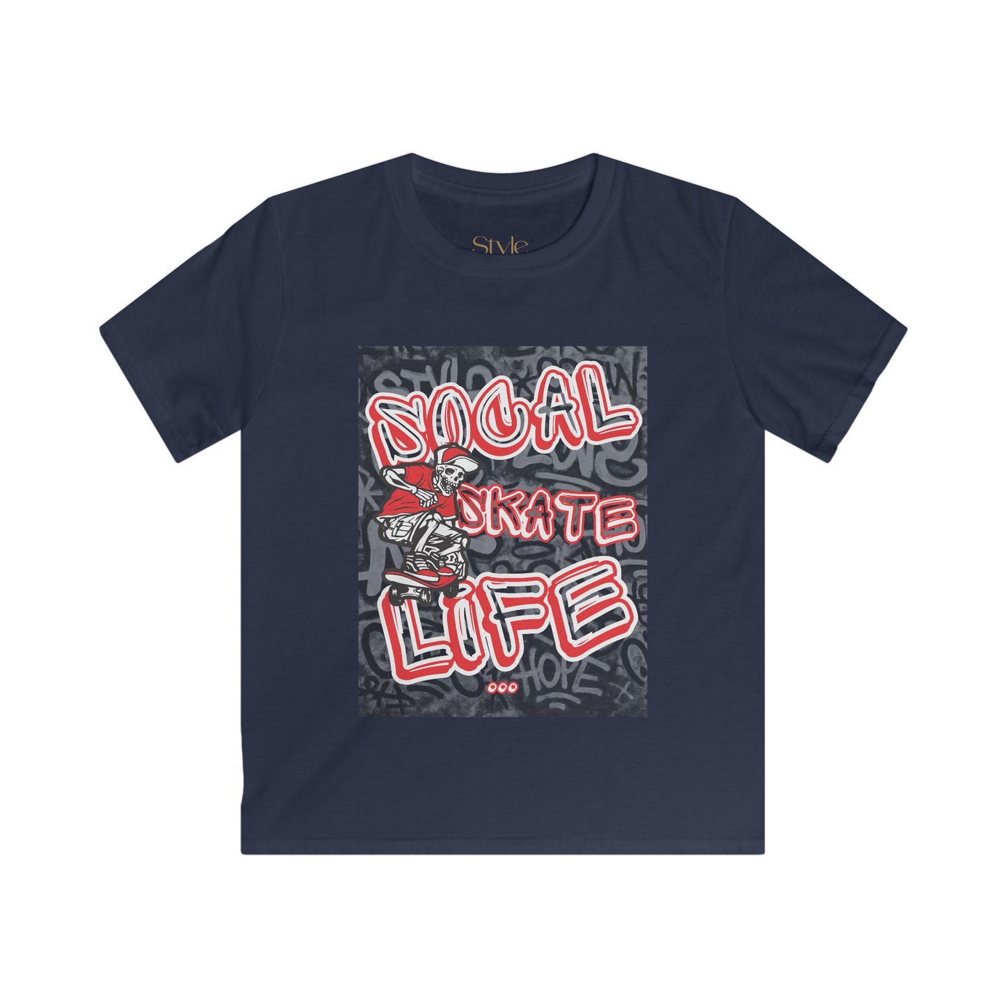 Cool Kids Skate Life Tee, Youth Skateboarding Shirt, Fun Summer Tee