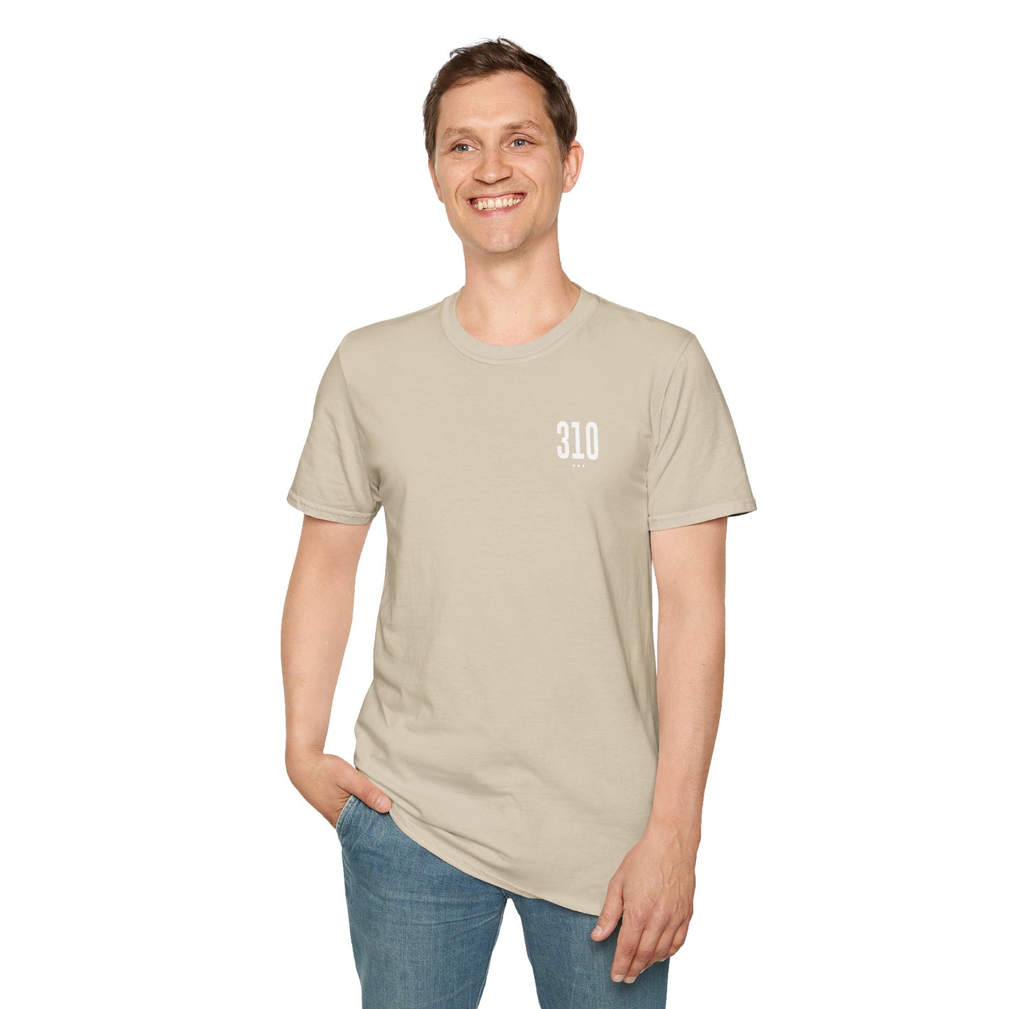 310 White Logo Unisex Softstyle T-Shirt