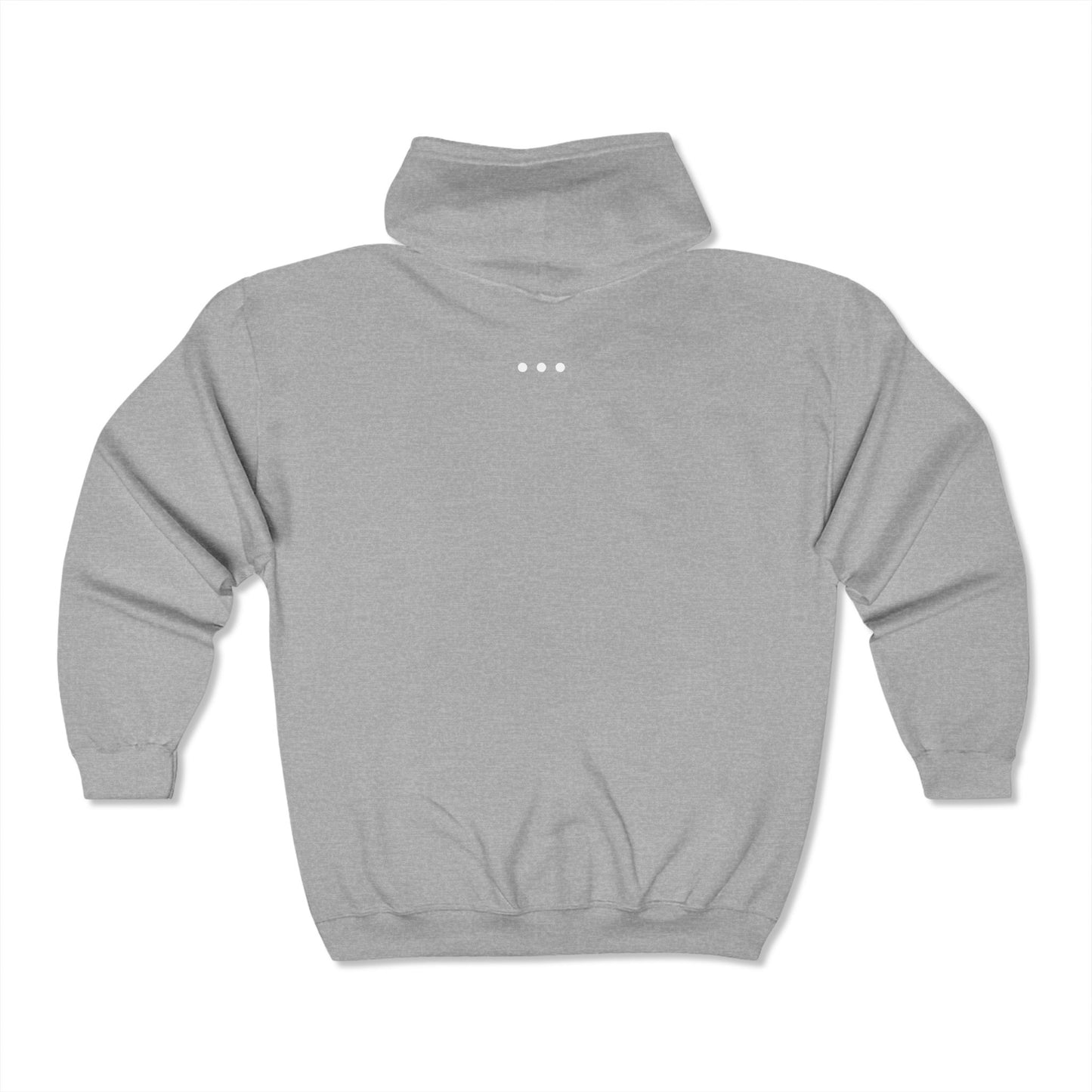 310 White Logo Front Zip Hoodie