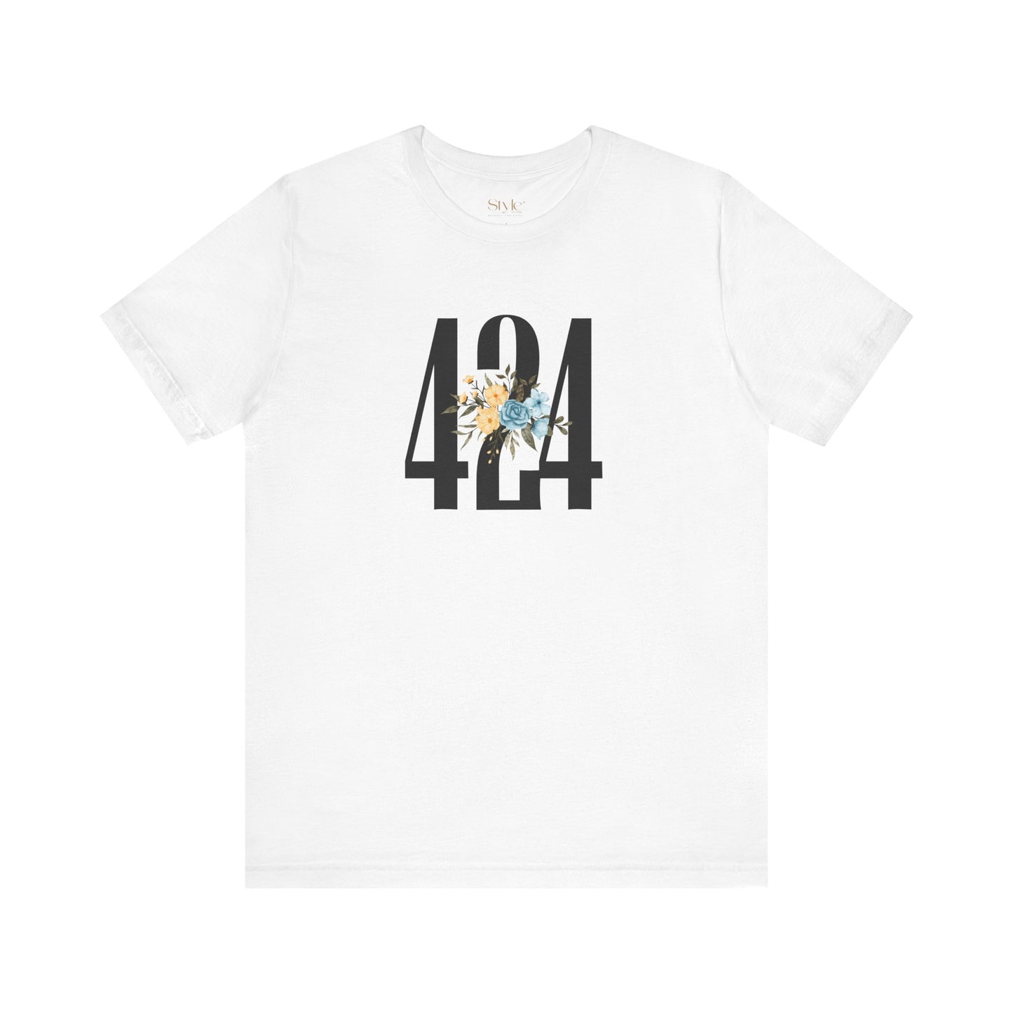 Floral 424 Unisex Tee - Casual, Gift, Birthday, Floral Design, Vintage Style