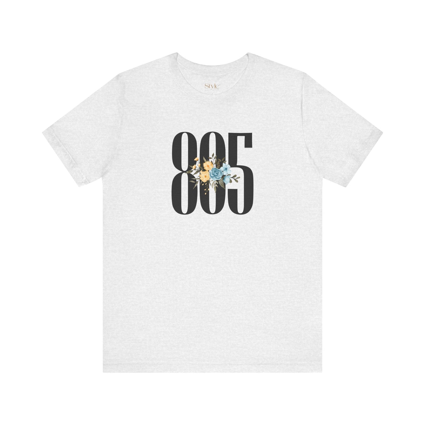 Floral 805 Unisex Tee - Casual, Gift, Birthday, Floral Design, Vintage Style