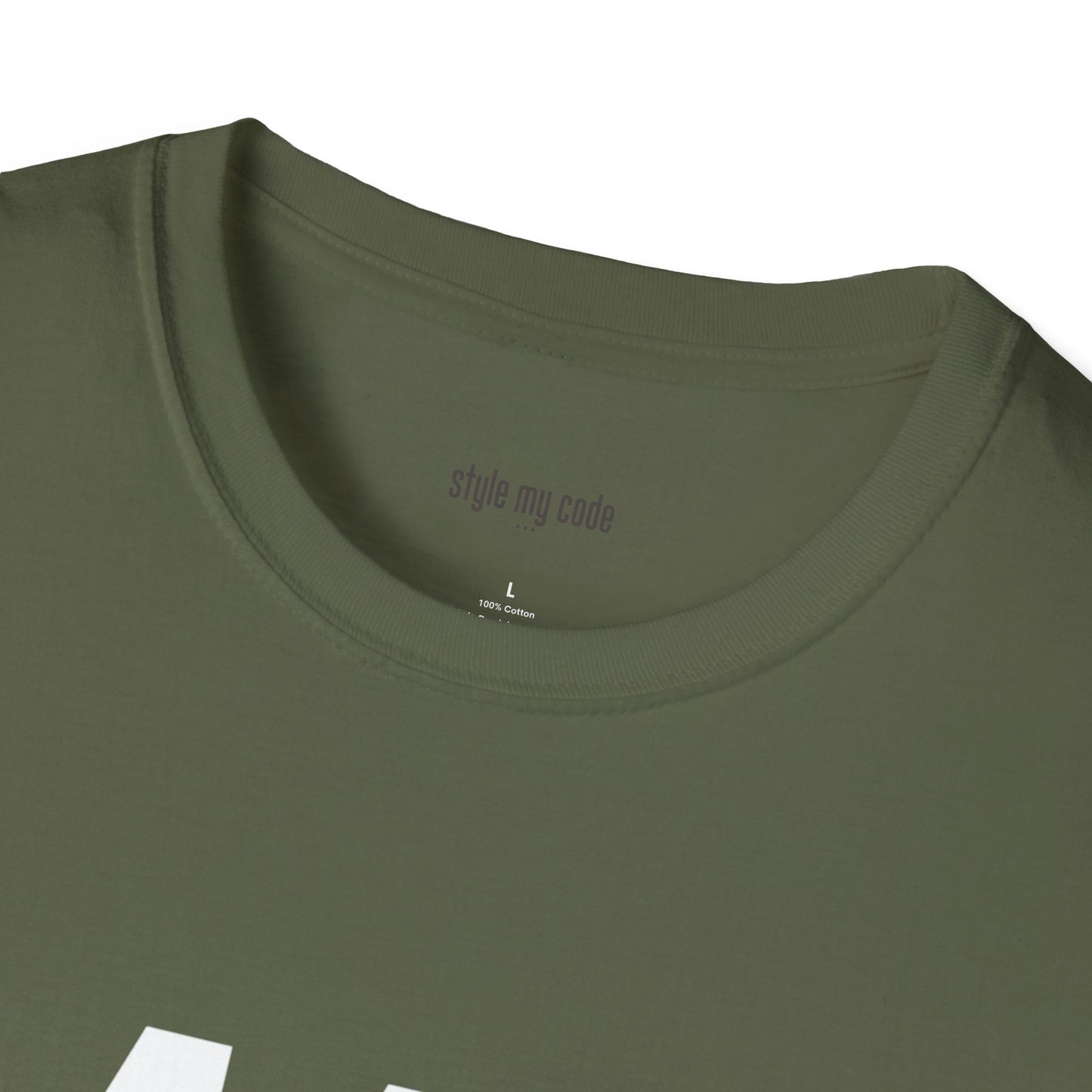 442 White Logo Front Unisex Softstyle T-Shirt