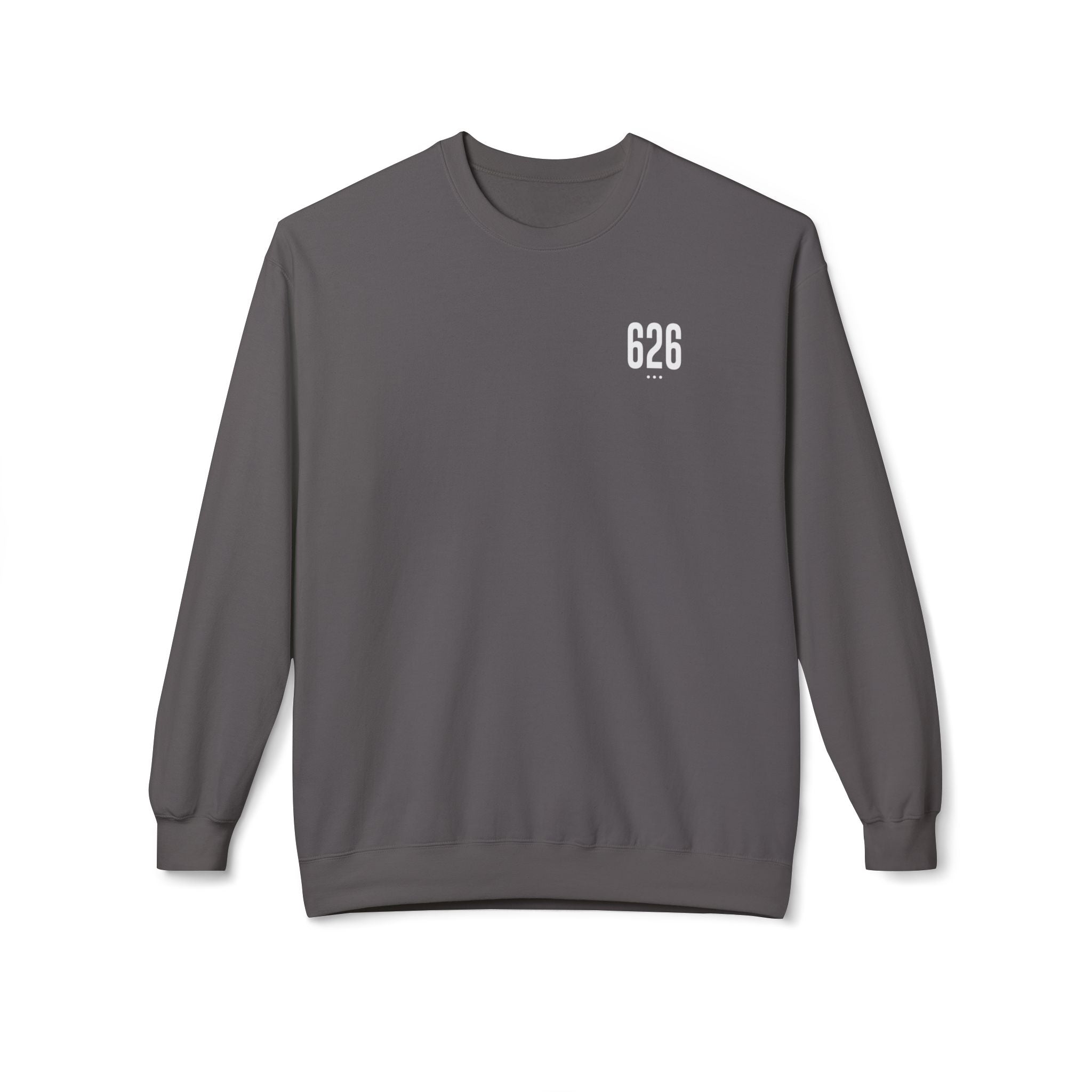 626 White Logo Unisex Crewneck Sweatshirt