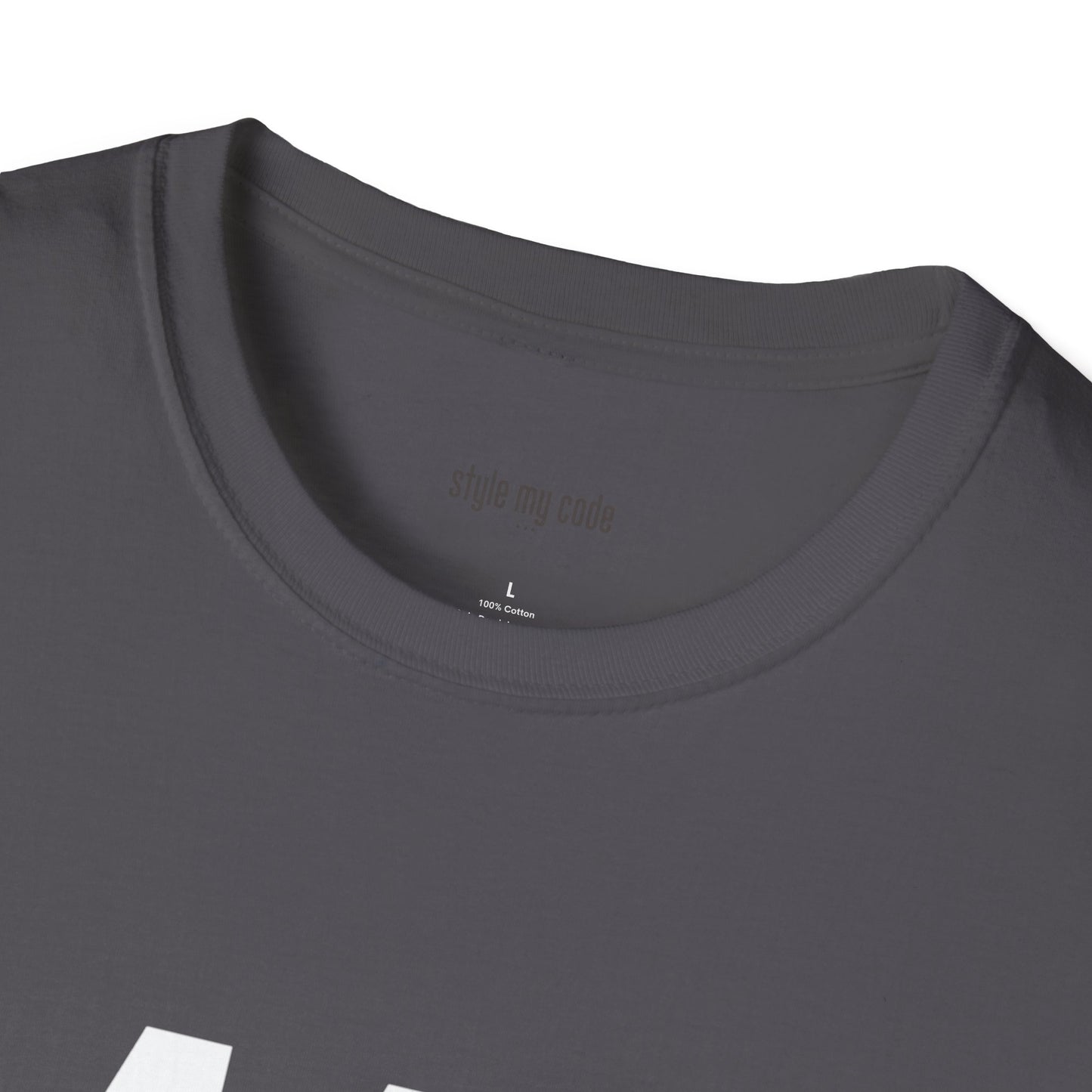 442 White Logo Front Unisex Softstyle T-Shirt