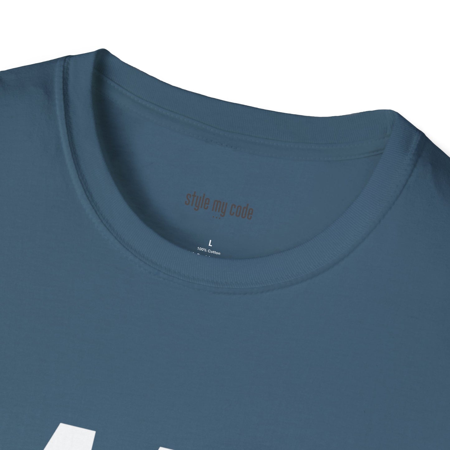 442 White Logo Front Unisex Softstyle T-Shirt