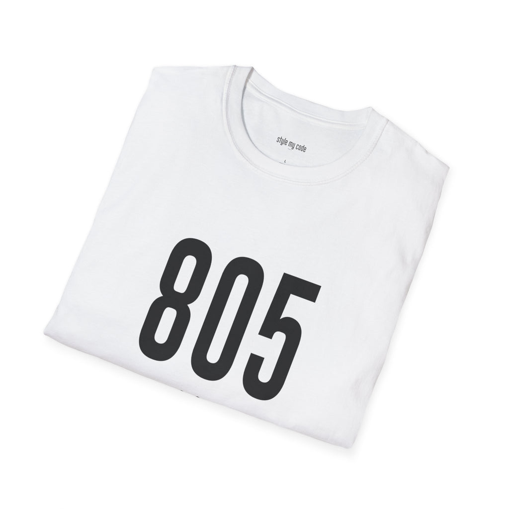 805 Black Logo Front Unisex Soft-style T-Shirt