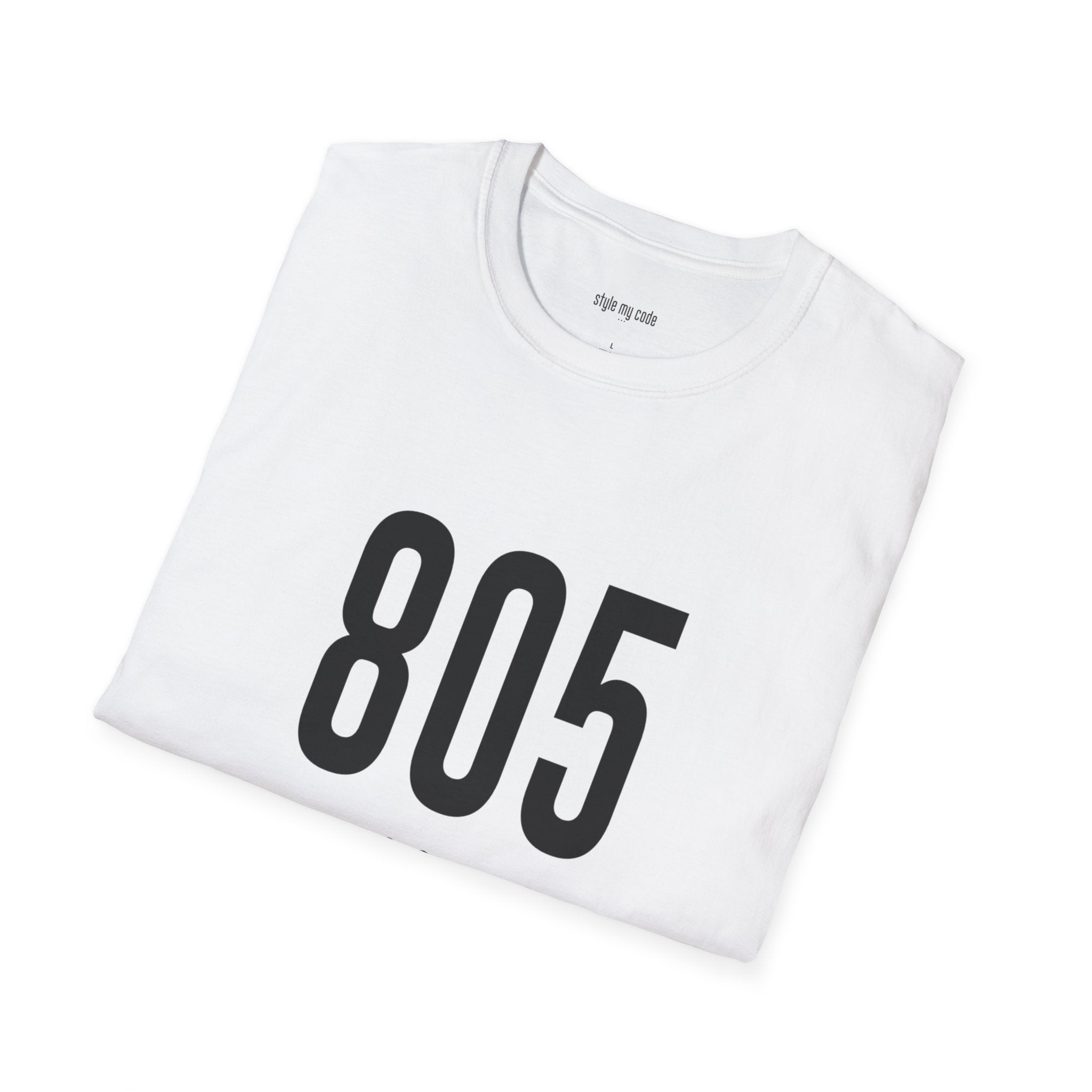 805 Black Logo Front Unisex Soft-style T-Shirt
