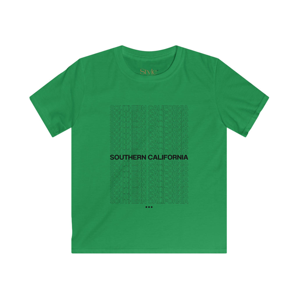Kids Southern California Tee, Cool Summer Shirt, Graphic Tee for Boys & Girls