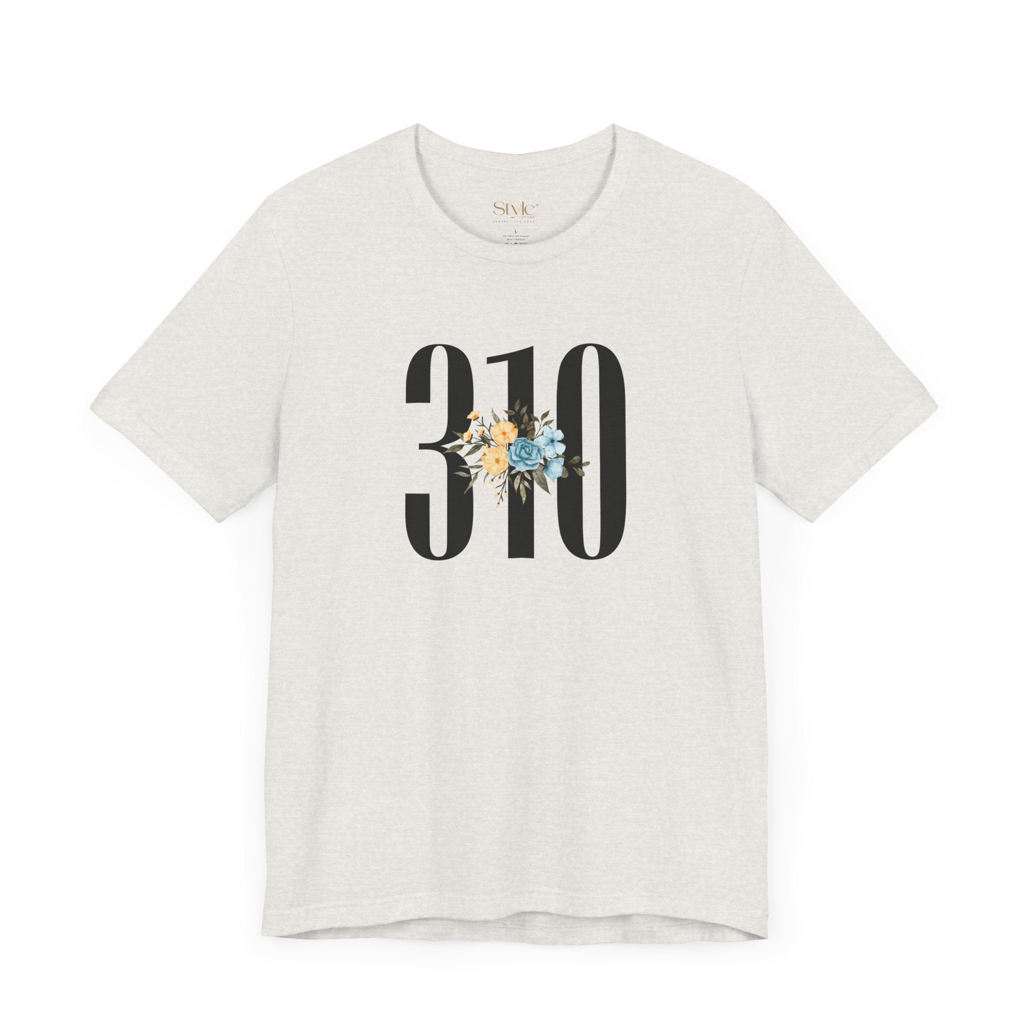 Floral 310 Unisex Tee - Casual, Gift, Birthday, Floral Design, Vintage Style