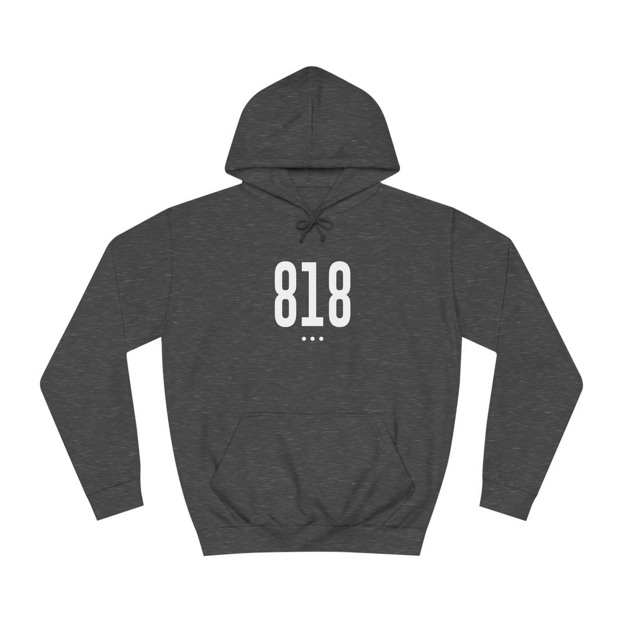 818 White Logo Front Unisex Hoodie