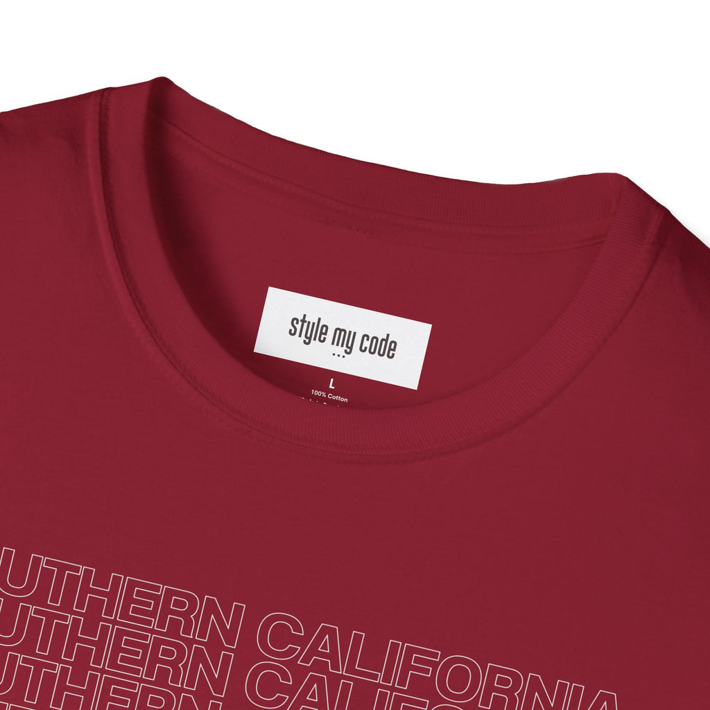 Southern California Unisex Softstyle T-Shirt - Casual Graphic Tee for Everyday Wear