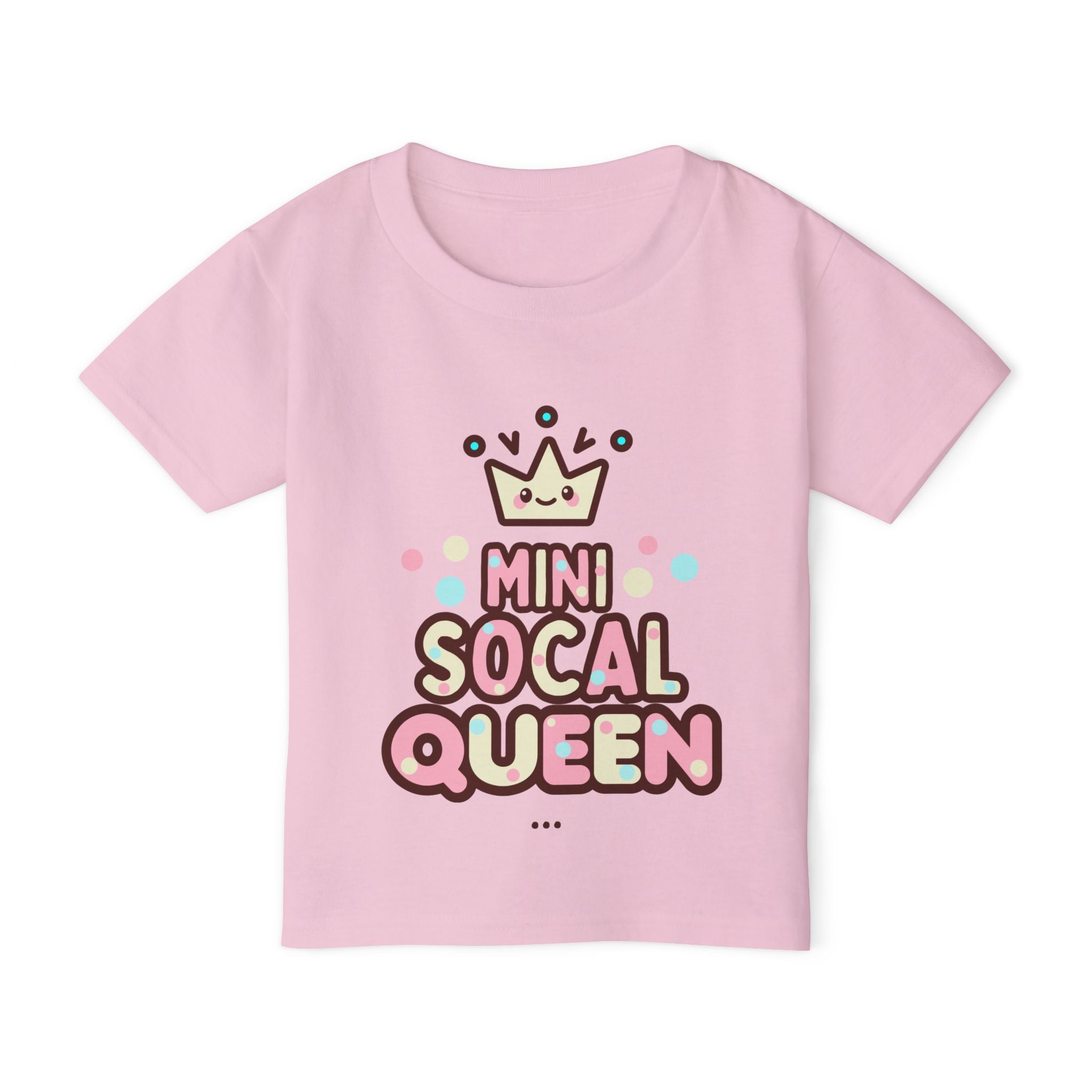 Mini SoCal Queen Toddler T-Shirt - Cute & Fun Kids Tee for Little Fashionistas
