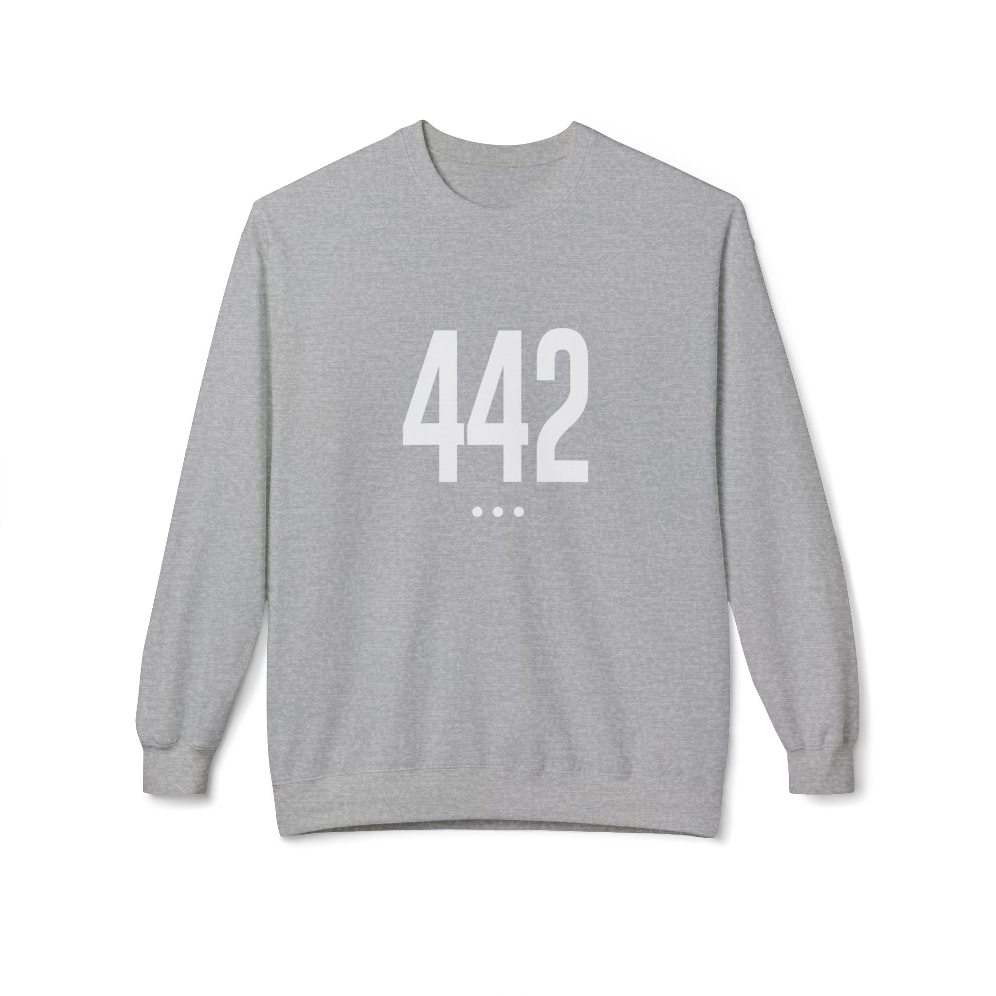 442 White Logo Front Unisex Crewneck Sweatshirt