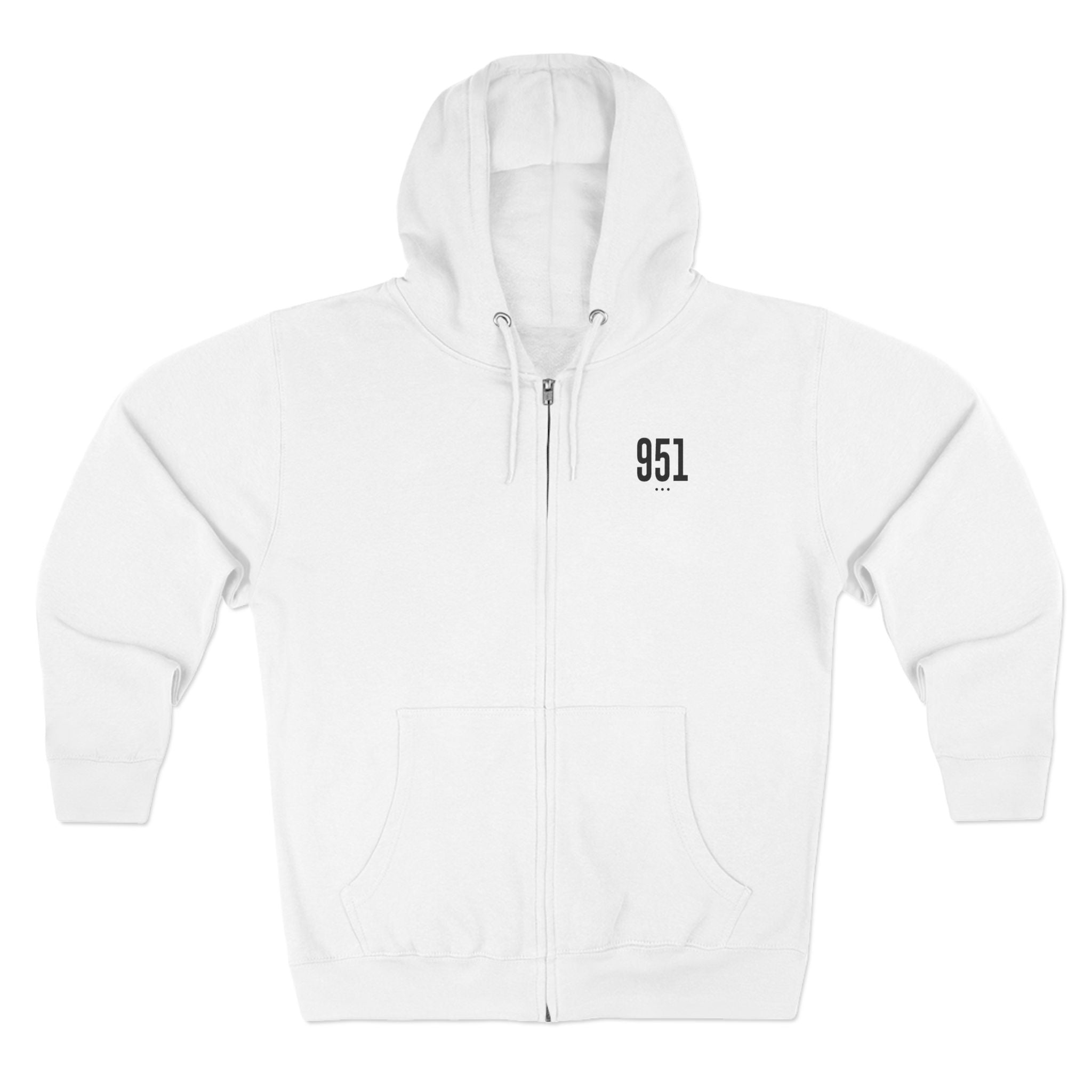 951 IE Street Style Unisex Zip Hoodie, Comfortable Layer, Great for Athleisure, Urban Fashion, Casual Wear
