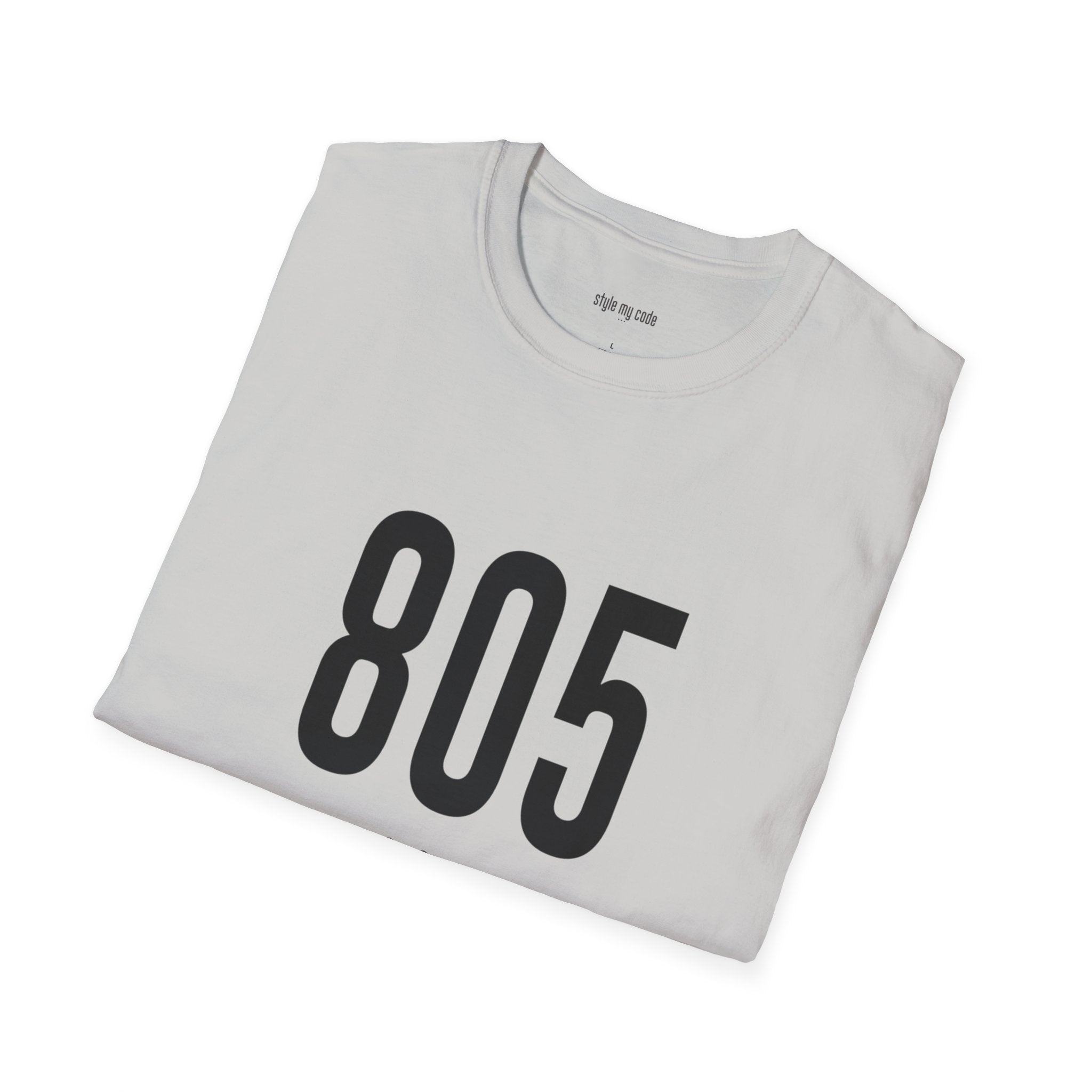 805 Black Logo Front Unisex Soft-style T-Shirt