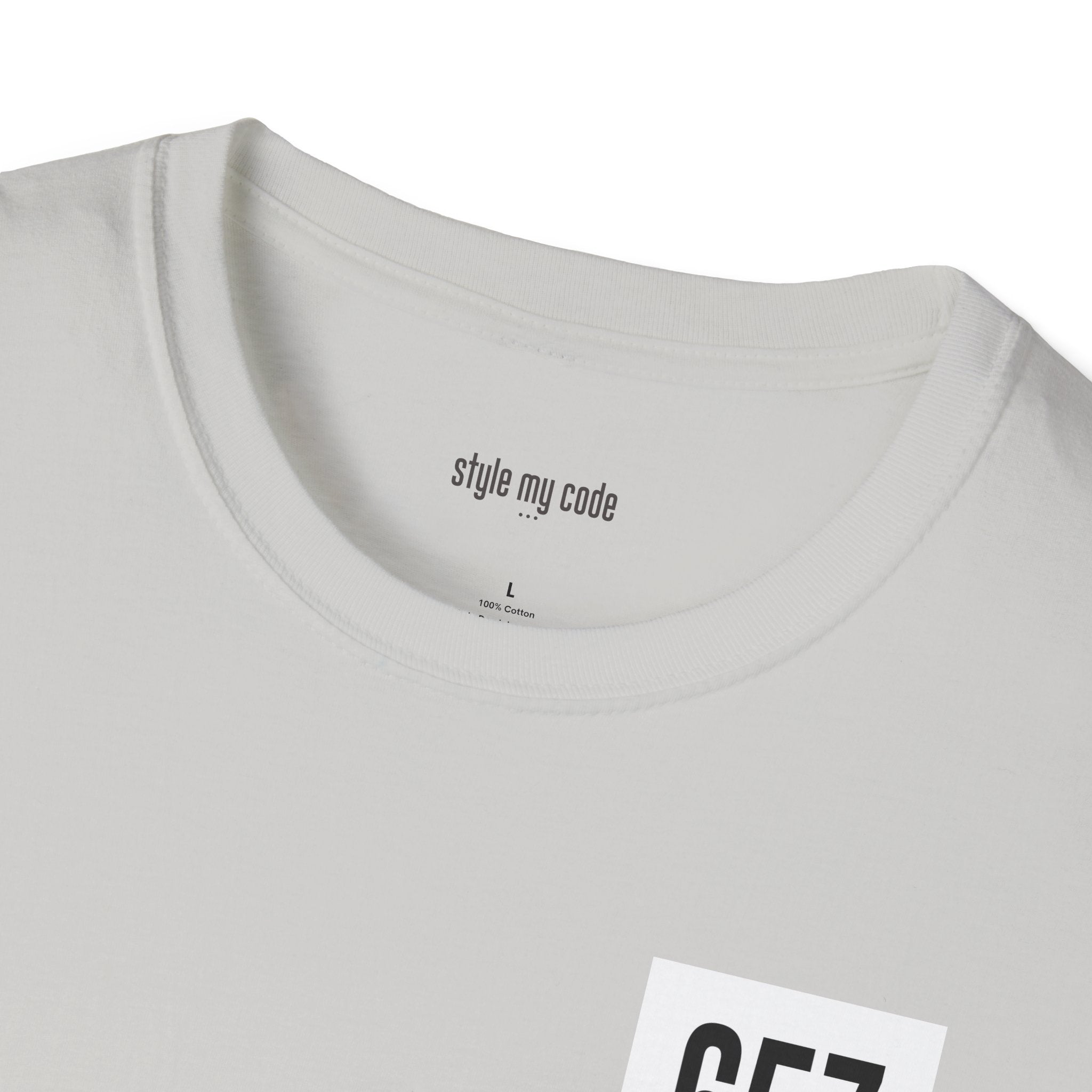 657 Black Logo Unisex Softstyle T-Shirt