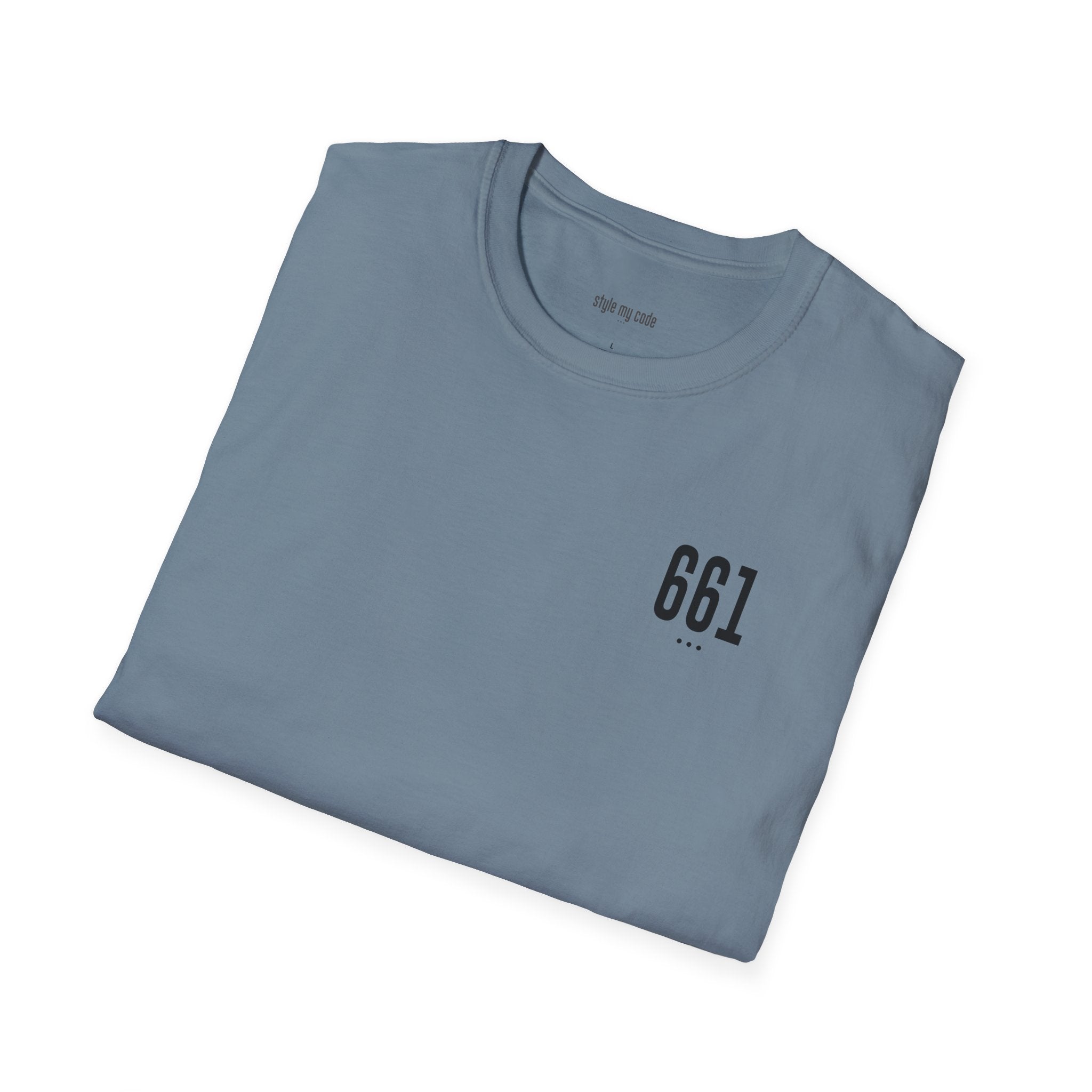 661 Unisex Black Logo Soft-style T-Shirt