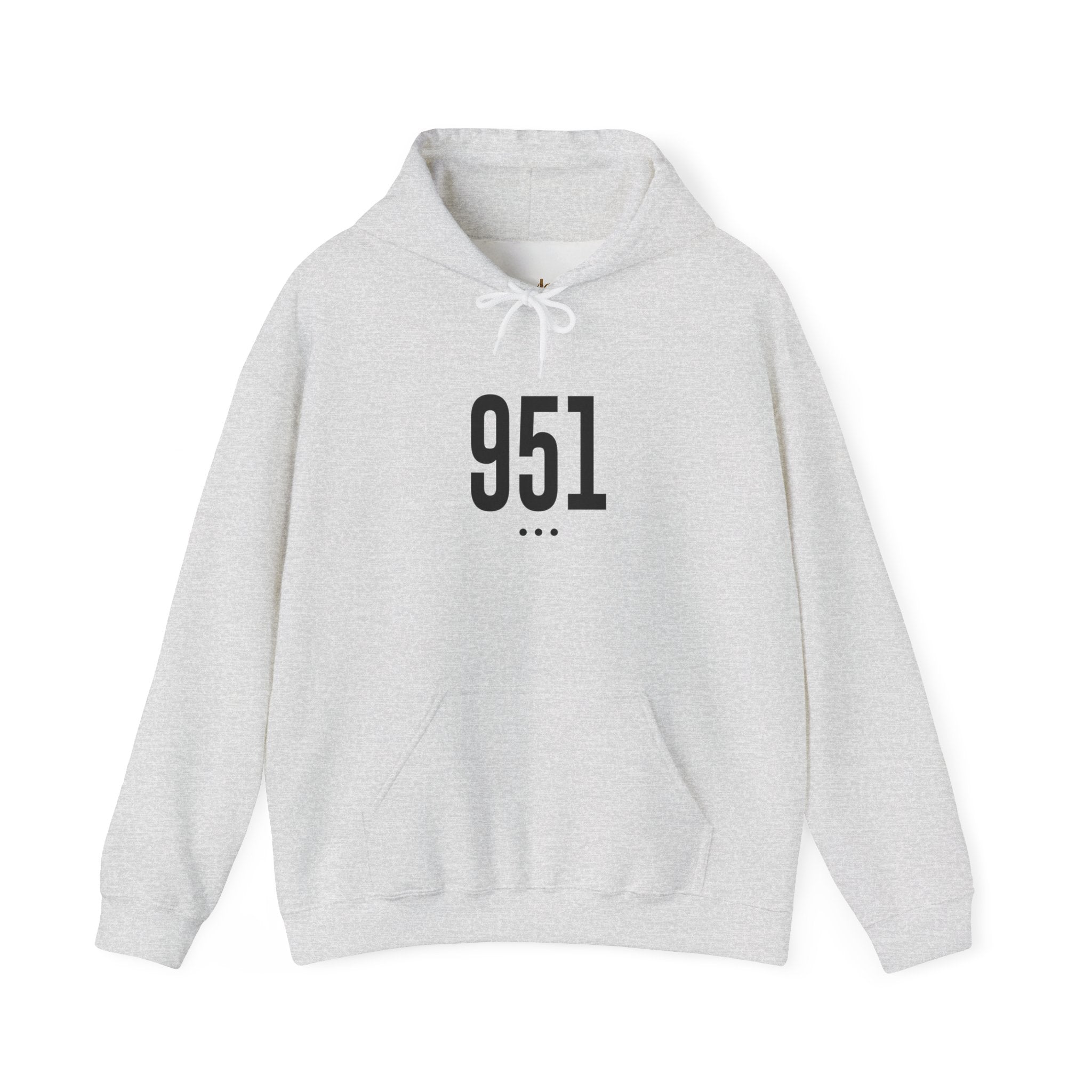 951 Black Logo Front Hoodie