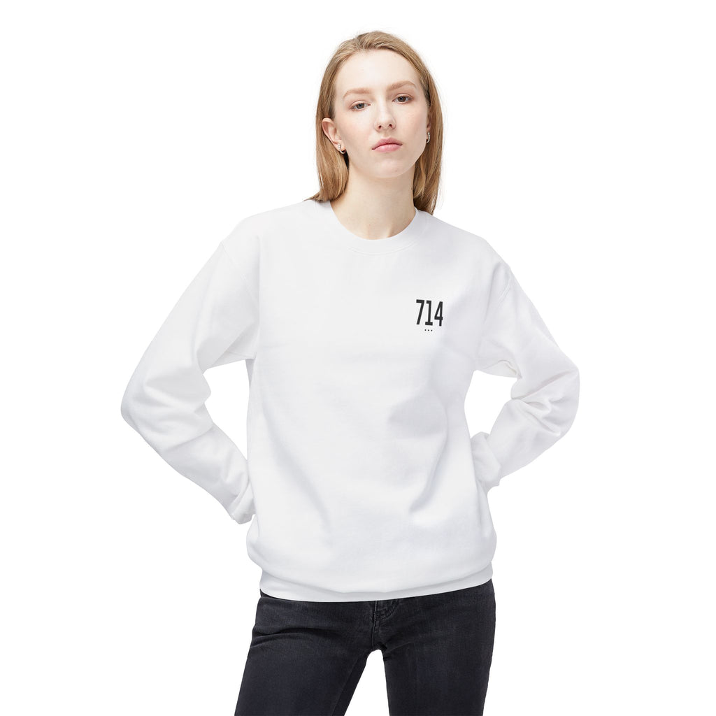 714 Black Logo Sweatshirt