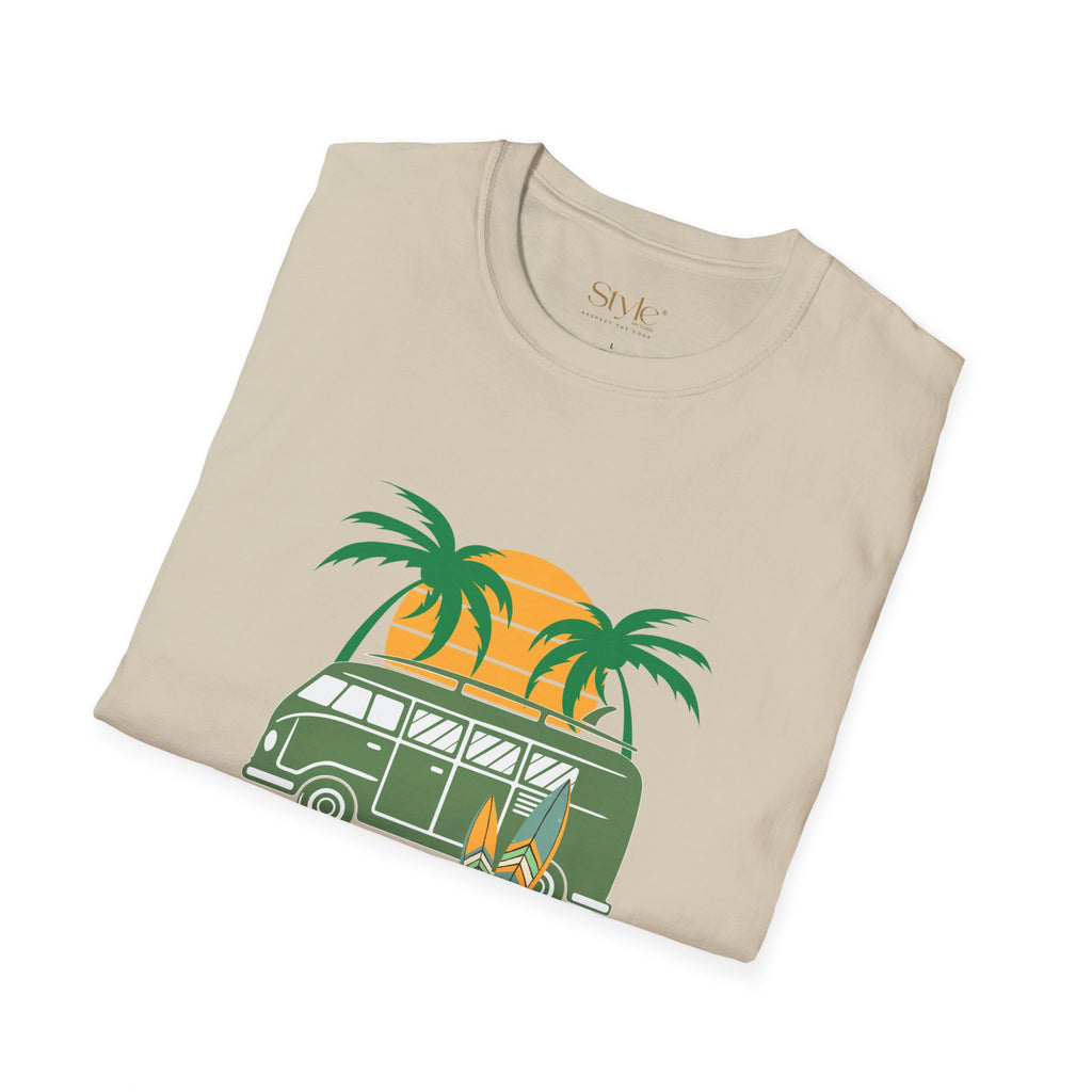 California Surf Vibes Unisex T-Shirt, Beachwear, Summer Casual Tee, Gift for Surfers, Vacation Apparel