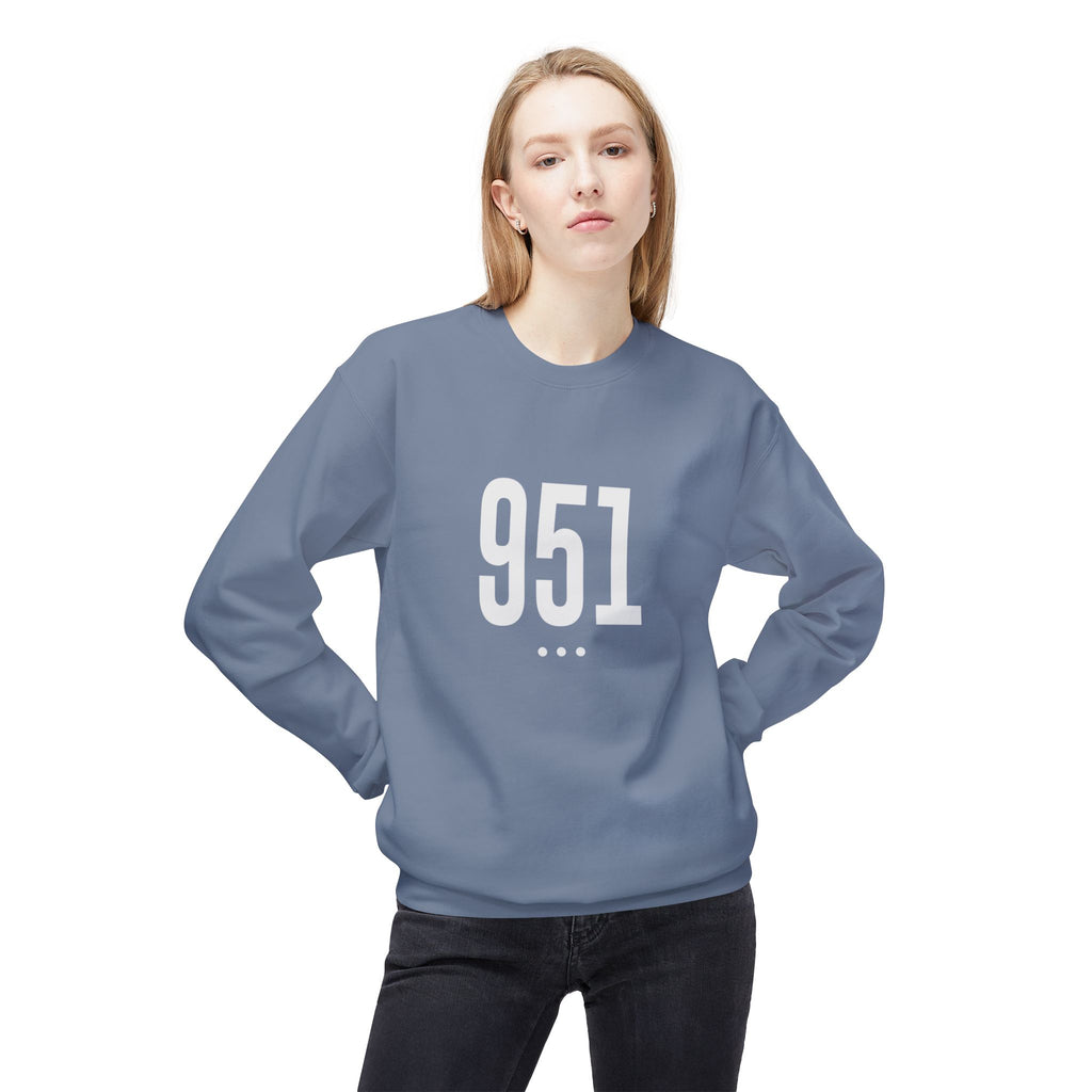 951 White Logo Front Sweatshirt