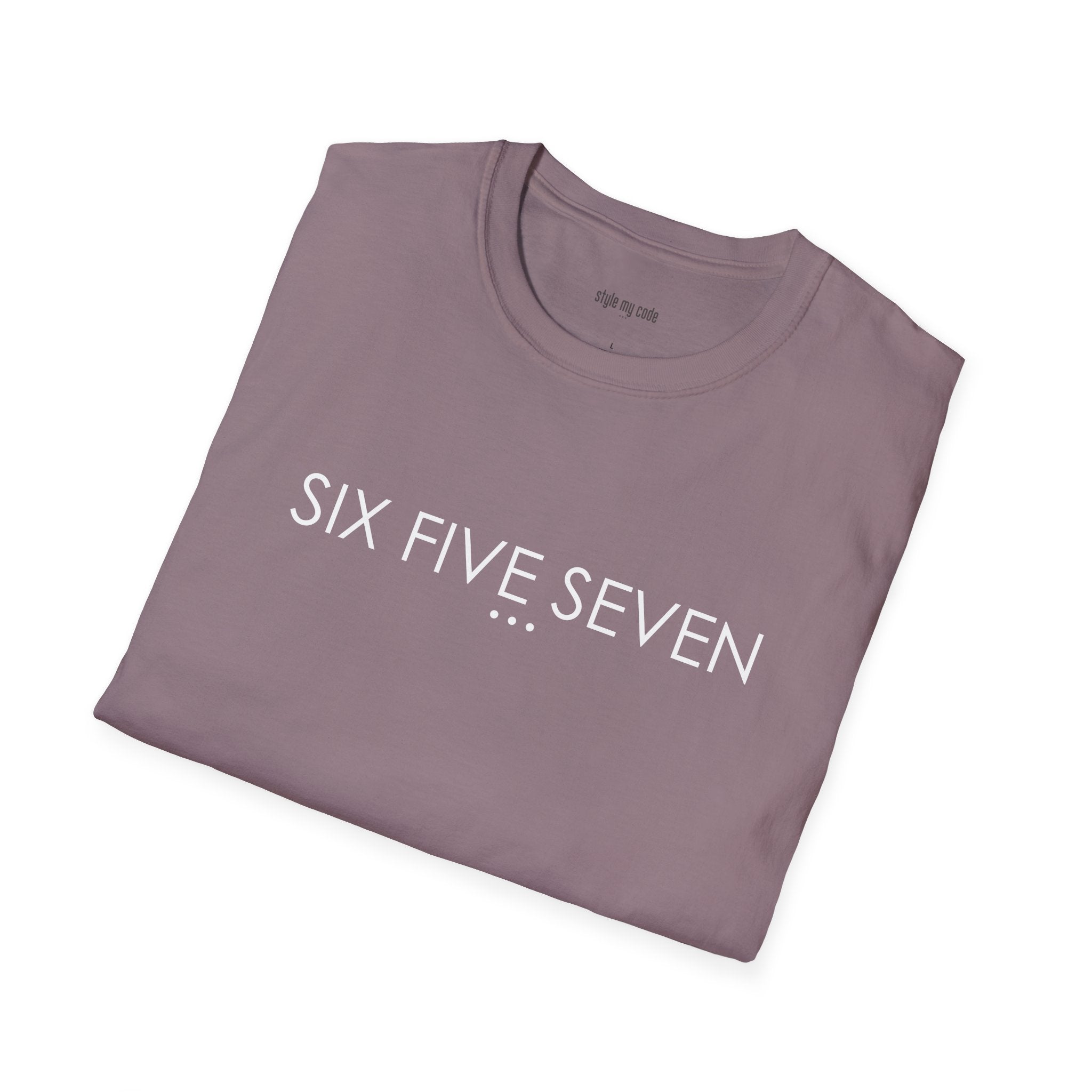 "SIX FIVE SEVEN" Design T-Shirt