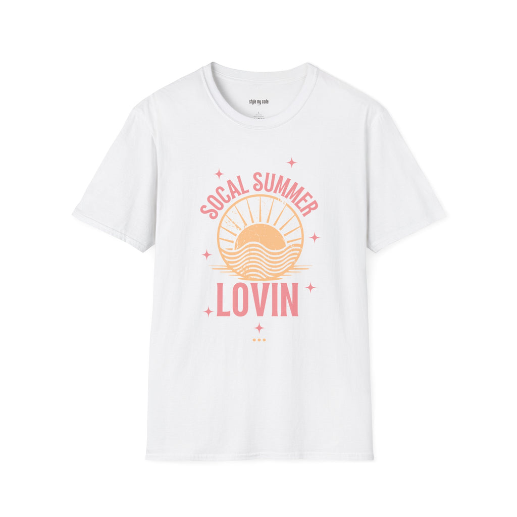 SoCal Summer Lovin' Unisex Softstyle T-Shirt | Perfect for Beach Days & Casual Outings