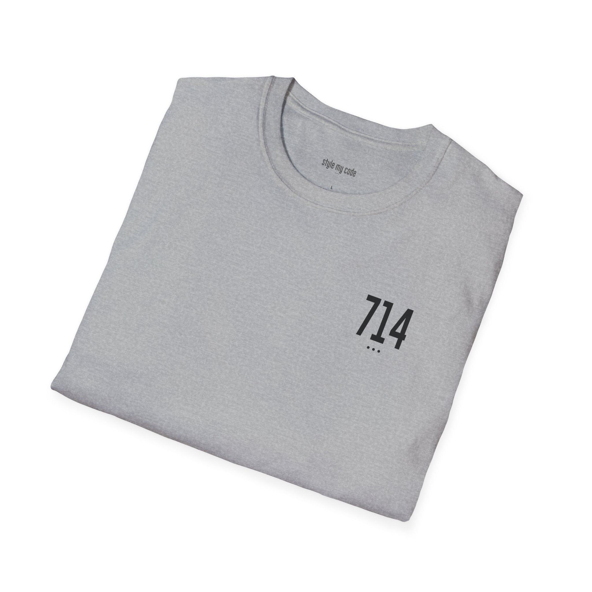 714 Black Logo T-Shirt