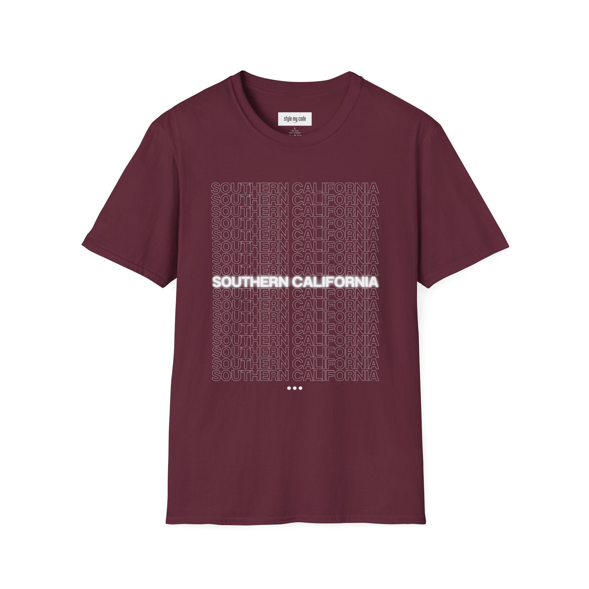 Southern California Unisex Softstyle T-Shirt - Casual Graphic Tee for Everyday Wear