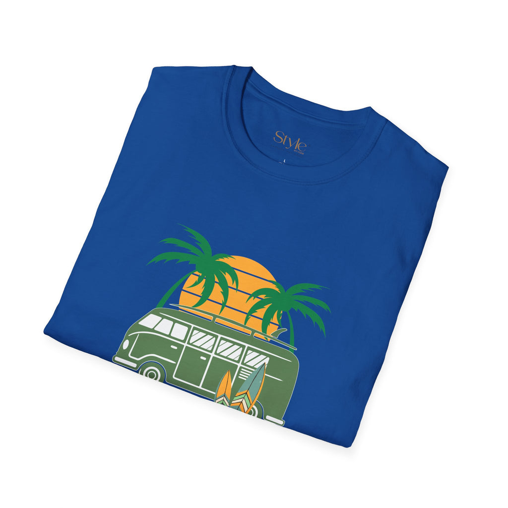 California Surf Vibes Unisex T-Shirt, Beachwear, Summer Casual Tee, Gift for Surfers, Vacation Apparel