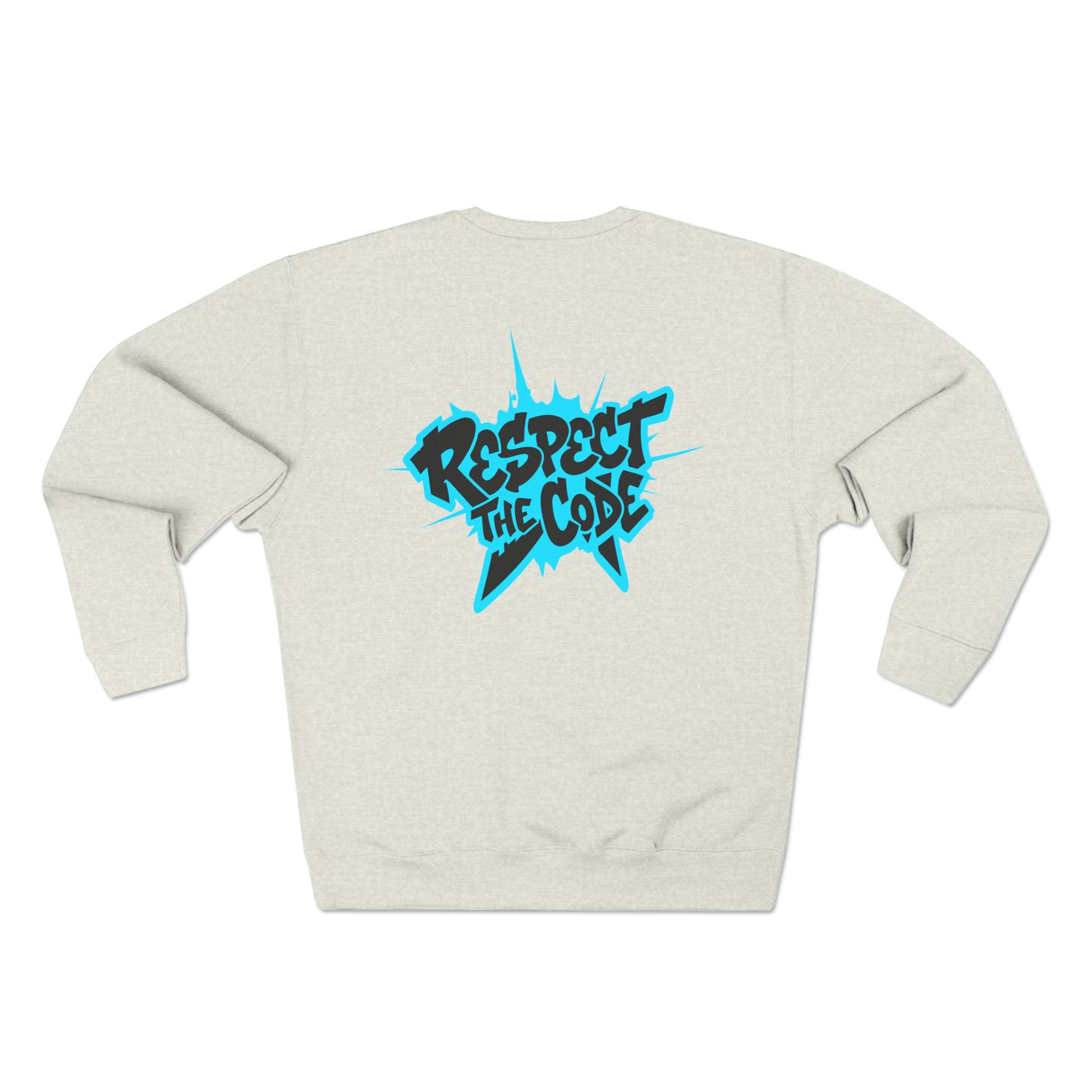 "Respect the Code" Crewneck Sweatshirt — Streetwear Graphic Pullover