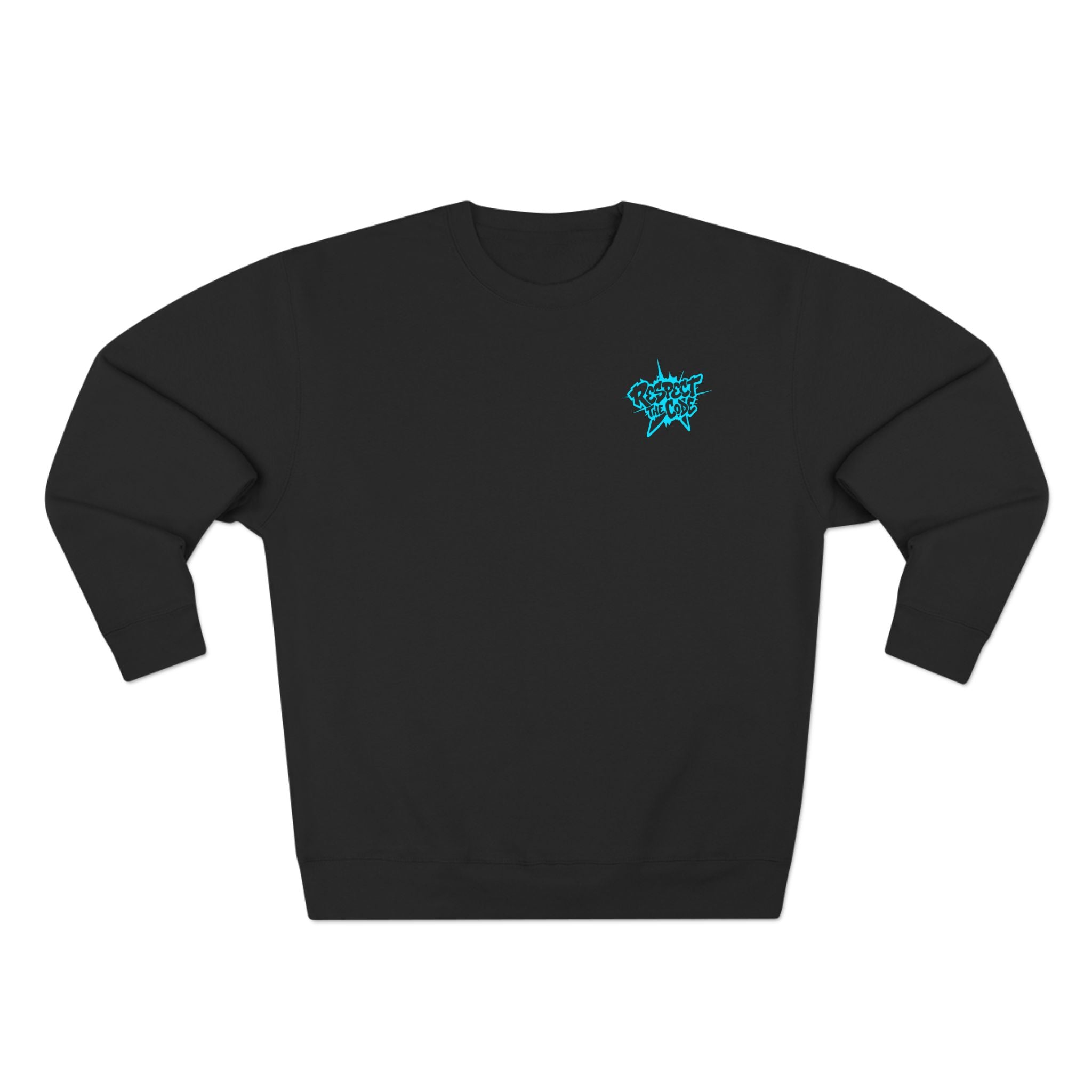 "Respect the Code" Crewneck Sweatshirt — Streetwear Graphic Pullover
