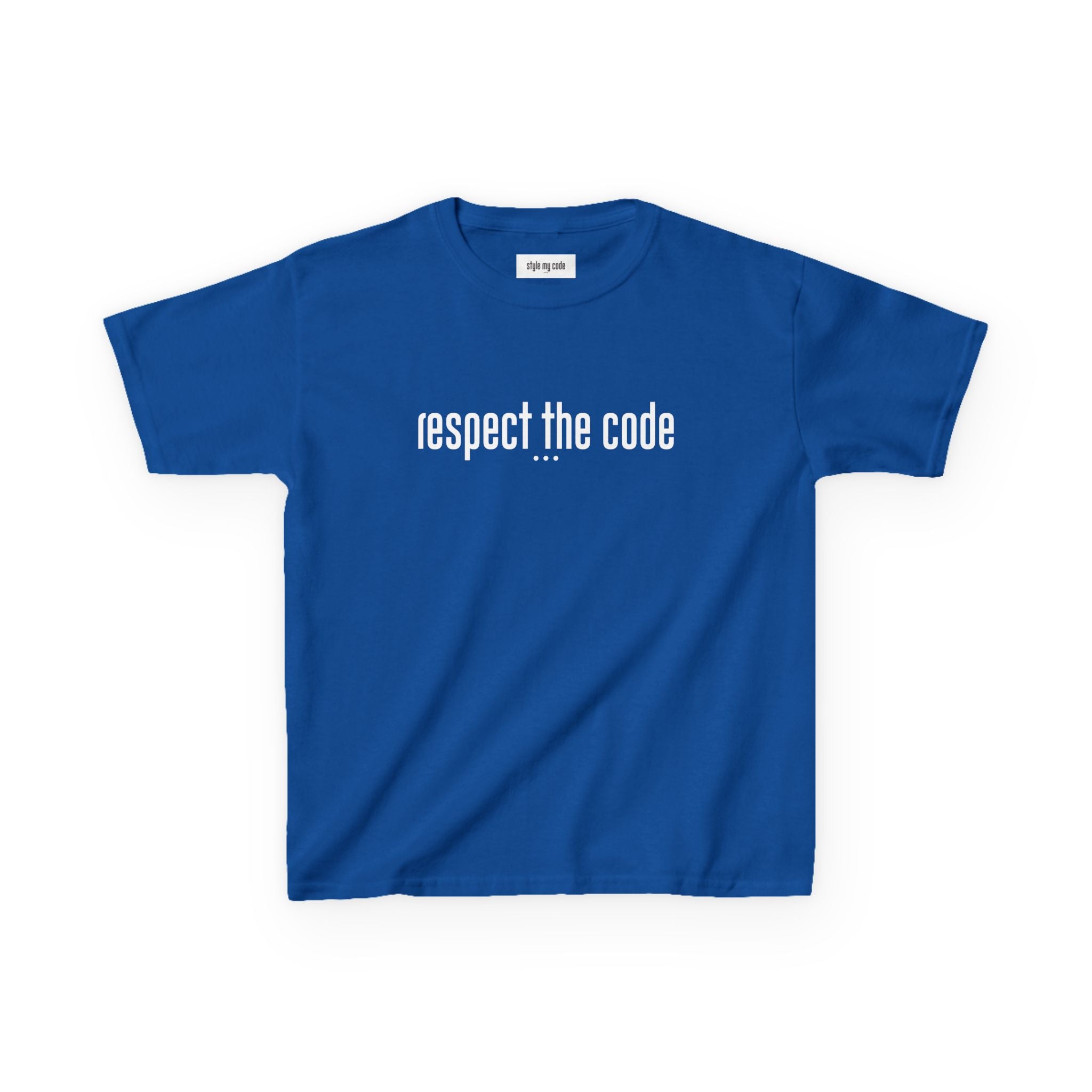 "Respect the Code" white - Kid's Unisex Trendy Tee
