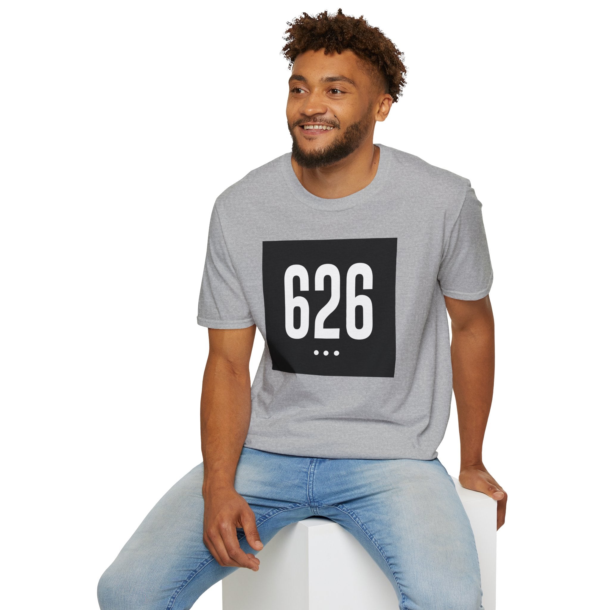 626 White Logo Front Unisex Soft-style T-Shirt