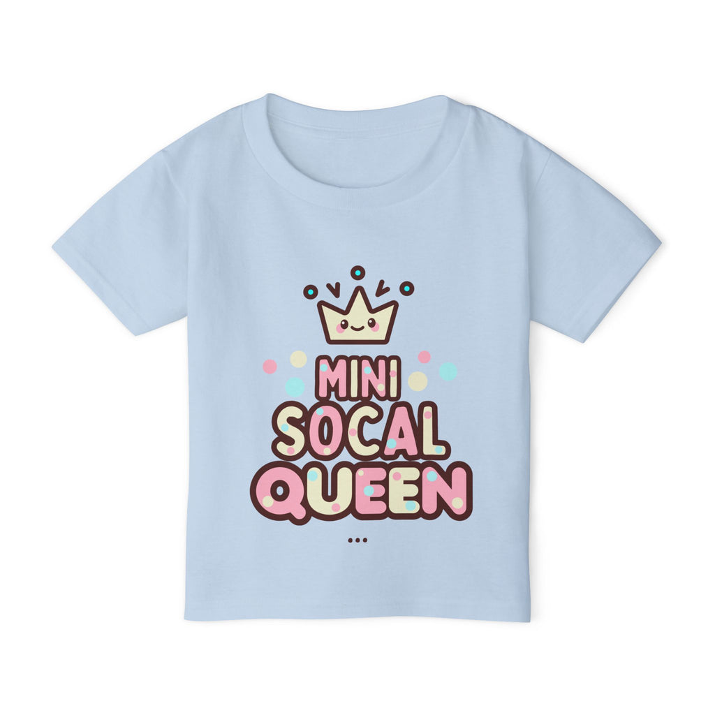 Mini SoCal Queen Toddler T-Shirt - Cute & Fun Kids Tee for Little Fashionistas