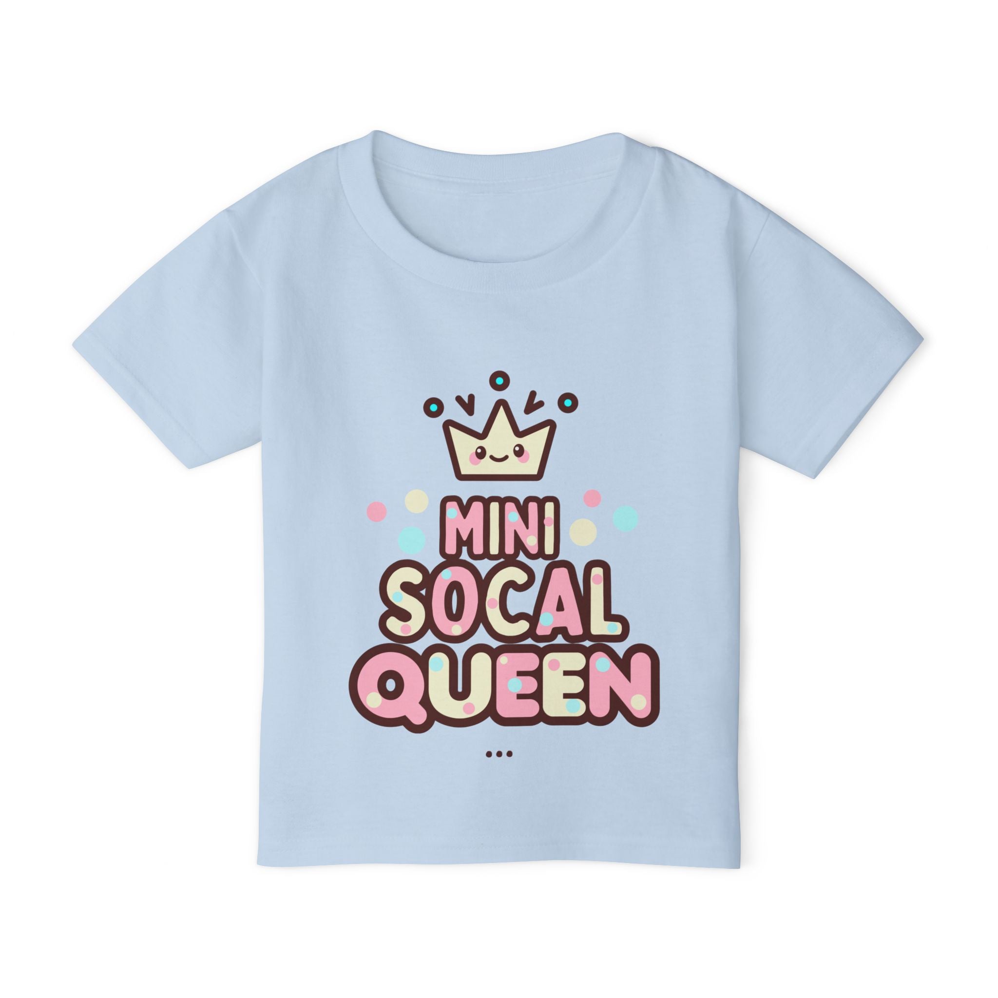 Mini SoCal Queen Toddler T-Shirt - Cute & Fun Kids Tee for Little Fashionistas