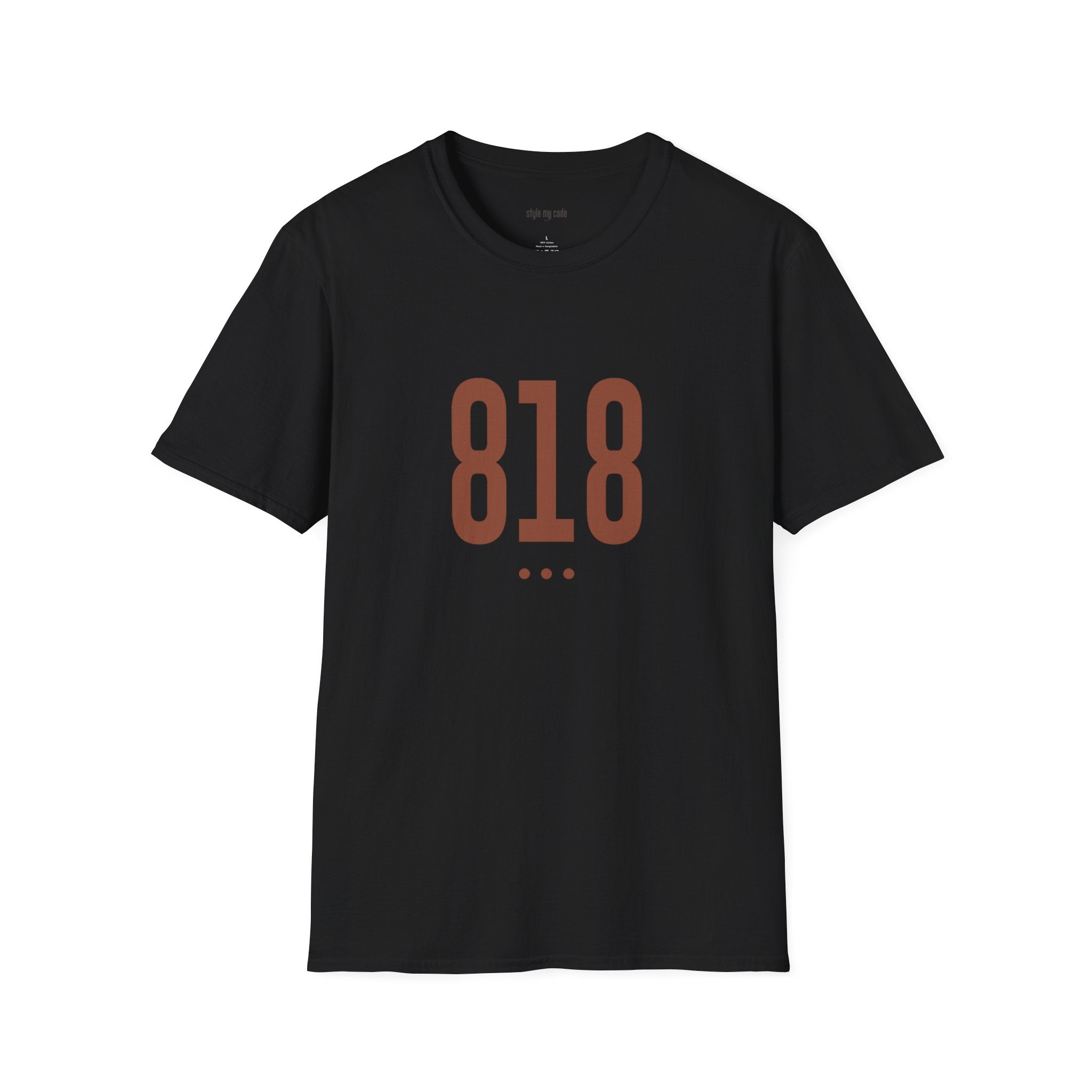 818 Logo Front Soft-Style T-Shirt