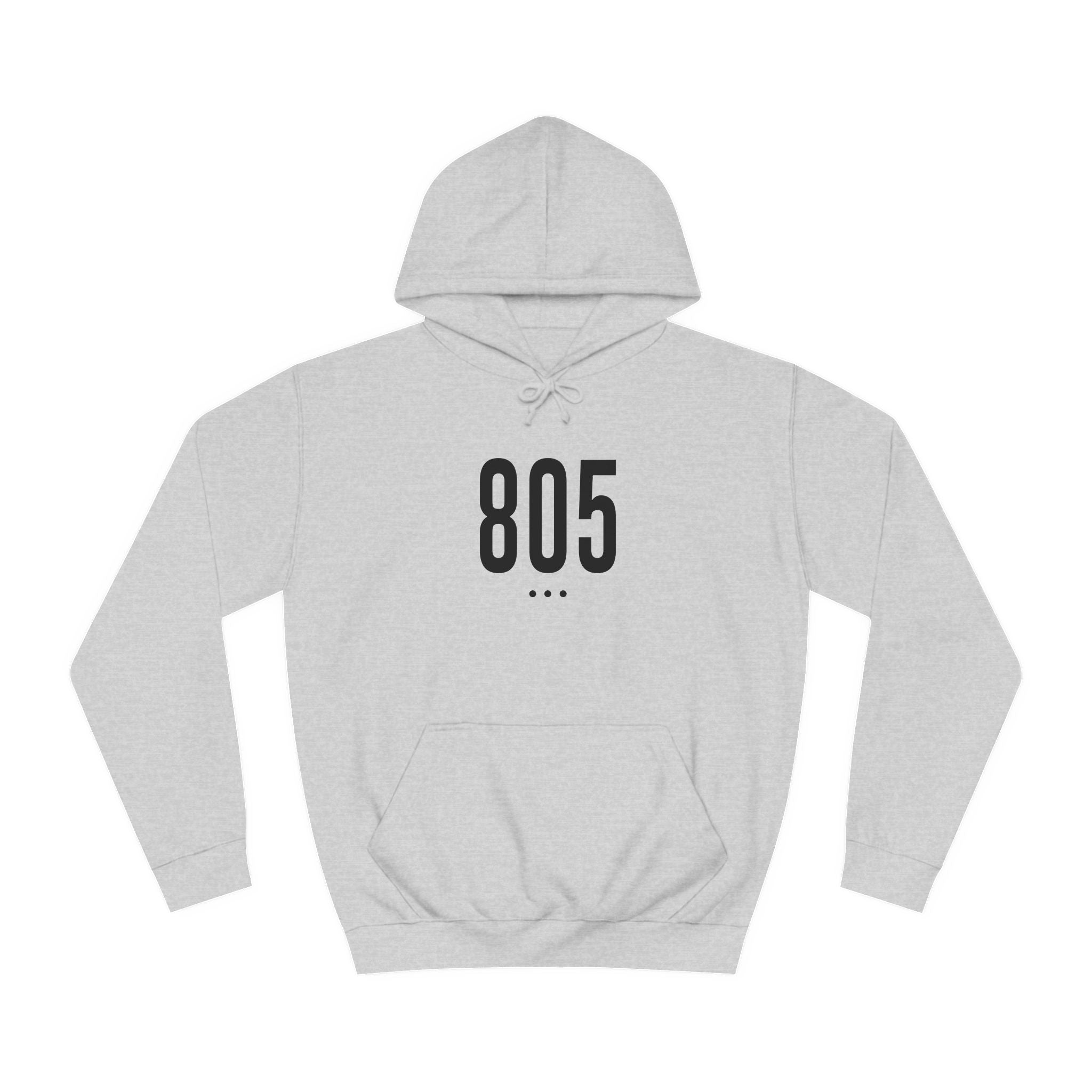 805 Black Logo Front Unisex Hoodie