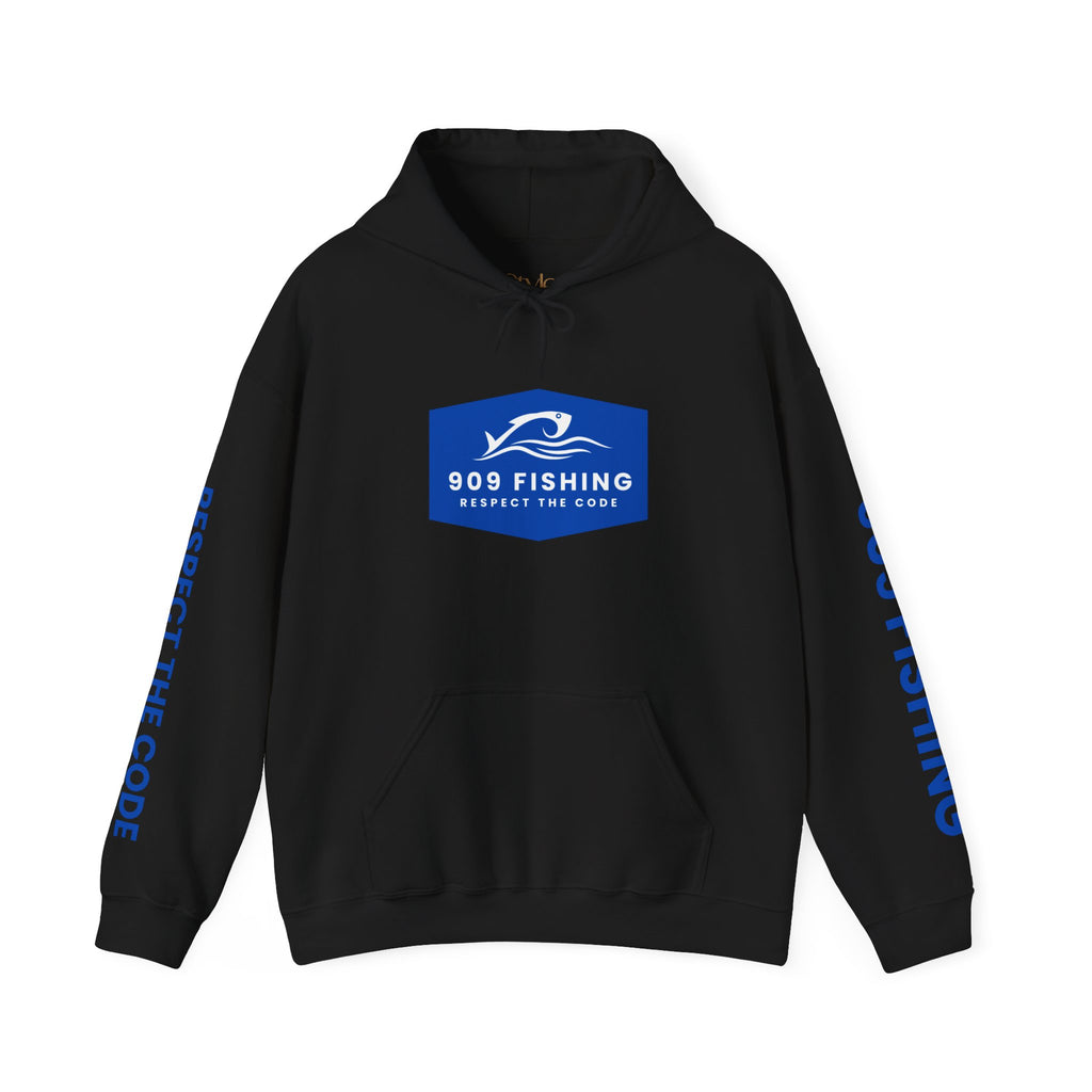 Fishing Lover's Heavy Blend Hoodie, 909 Fishing Sweatshirt, Fishing Apparel, Outdoor Gear, Respect the Code Hoodie