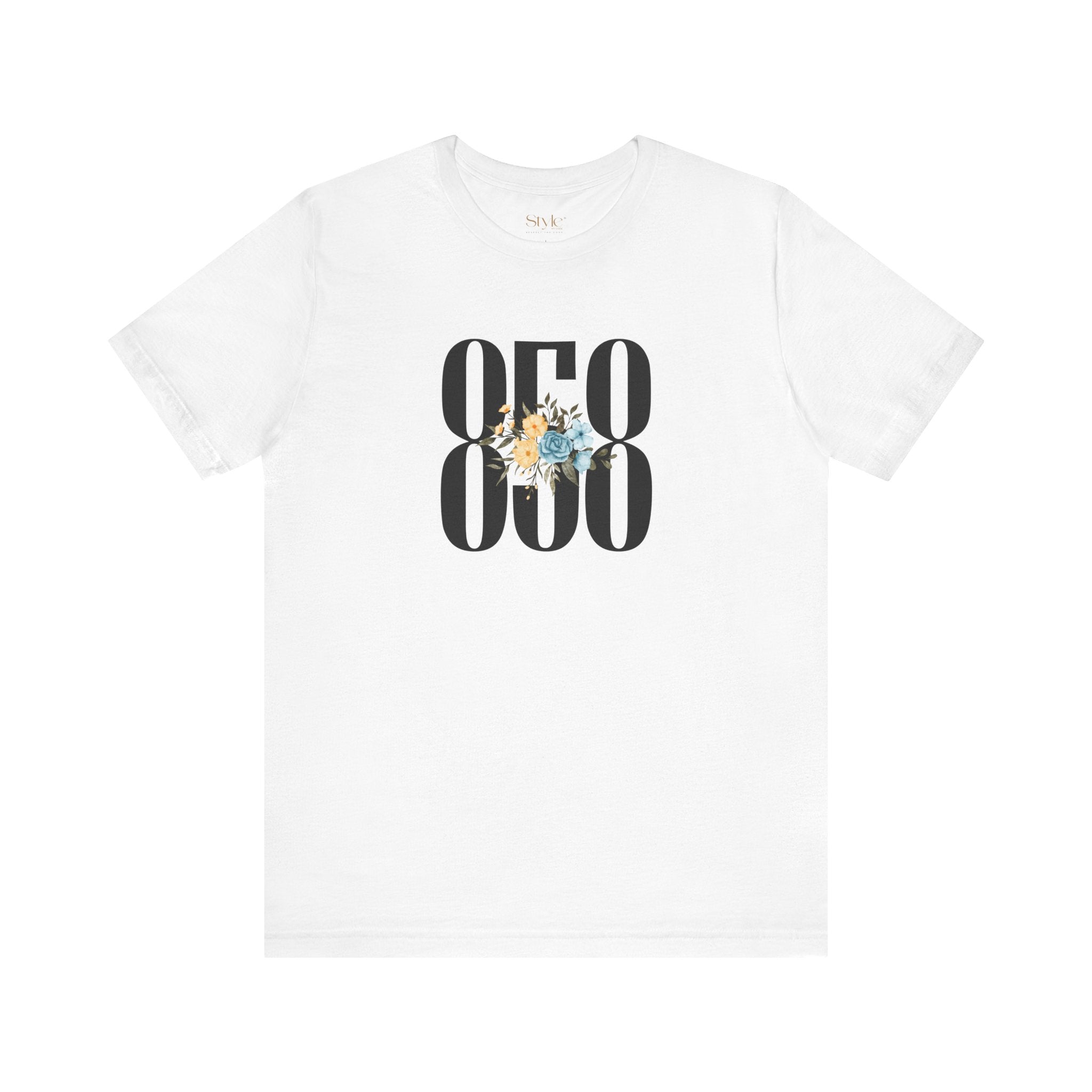 Floral 858 Unisex Tee - Casual, Gift, Birthday, Floral Design, Vintage Style