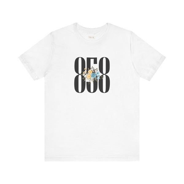 Floral 858 Unisex Tee - Casual, Gift, Birthday, Floral Design, Vintage Style