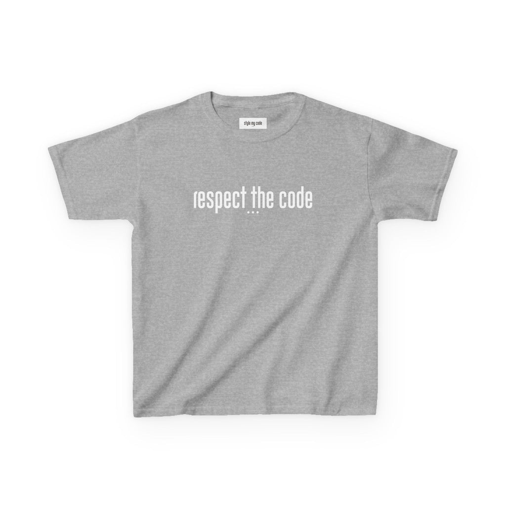 "Respect the Code" white - Kid's Unisex Trendy Tee