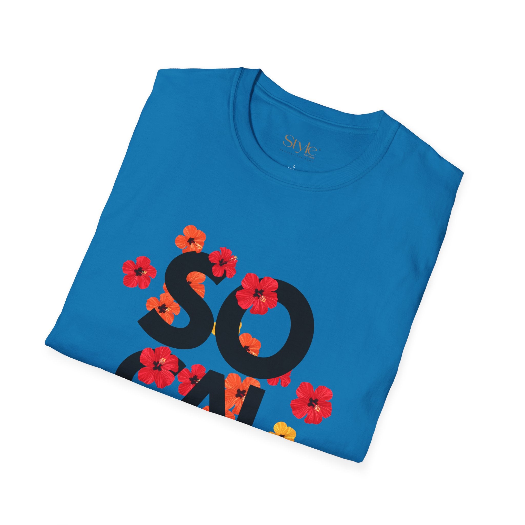SoCal Local Floral T-Shirt | Unisex Softstyle Tee | Beachwear, Casual Outfit, Gift for Friends, Summer Vibes, Team Event