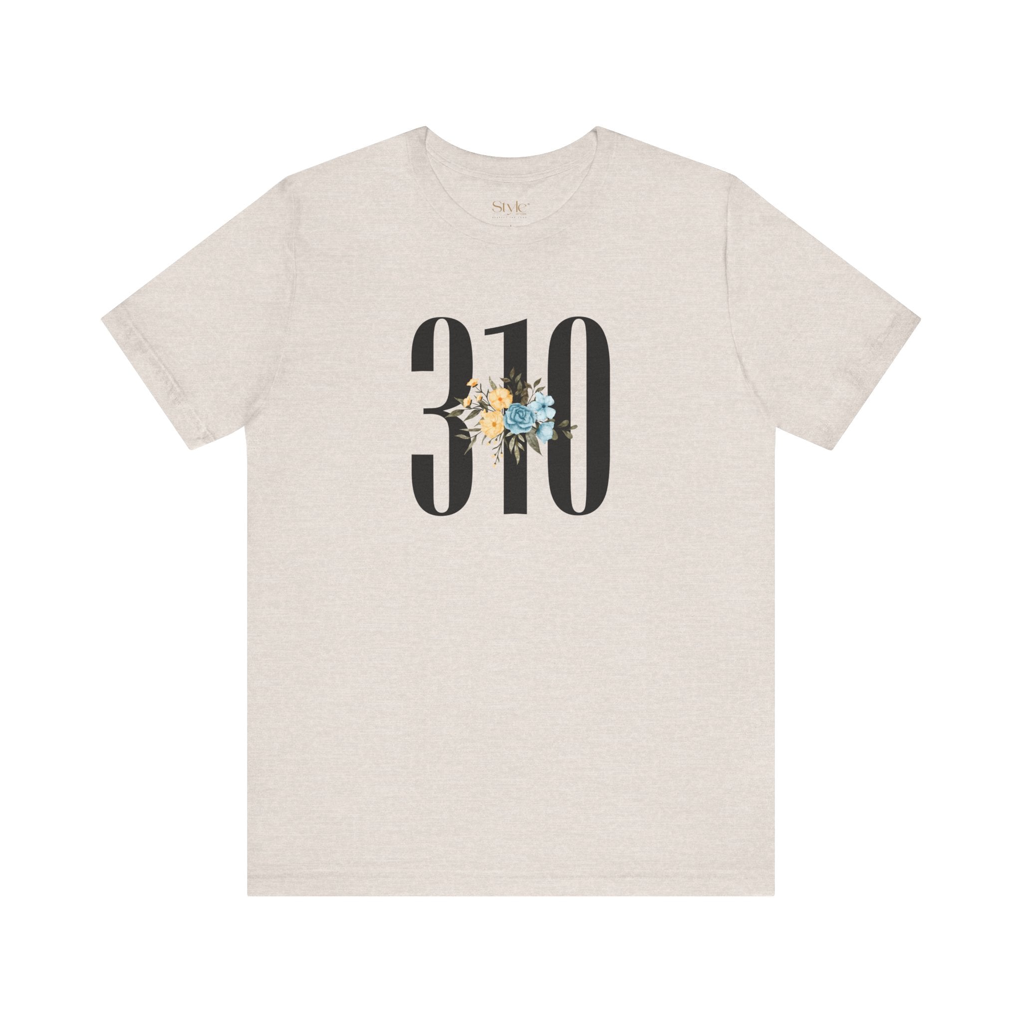Floral 310 Unisex Tee - Casual, Gift, Birthday, Floral Design, Vintage Style