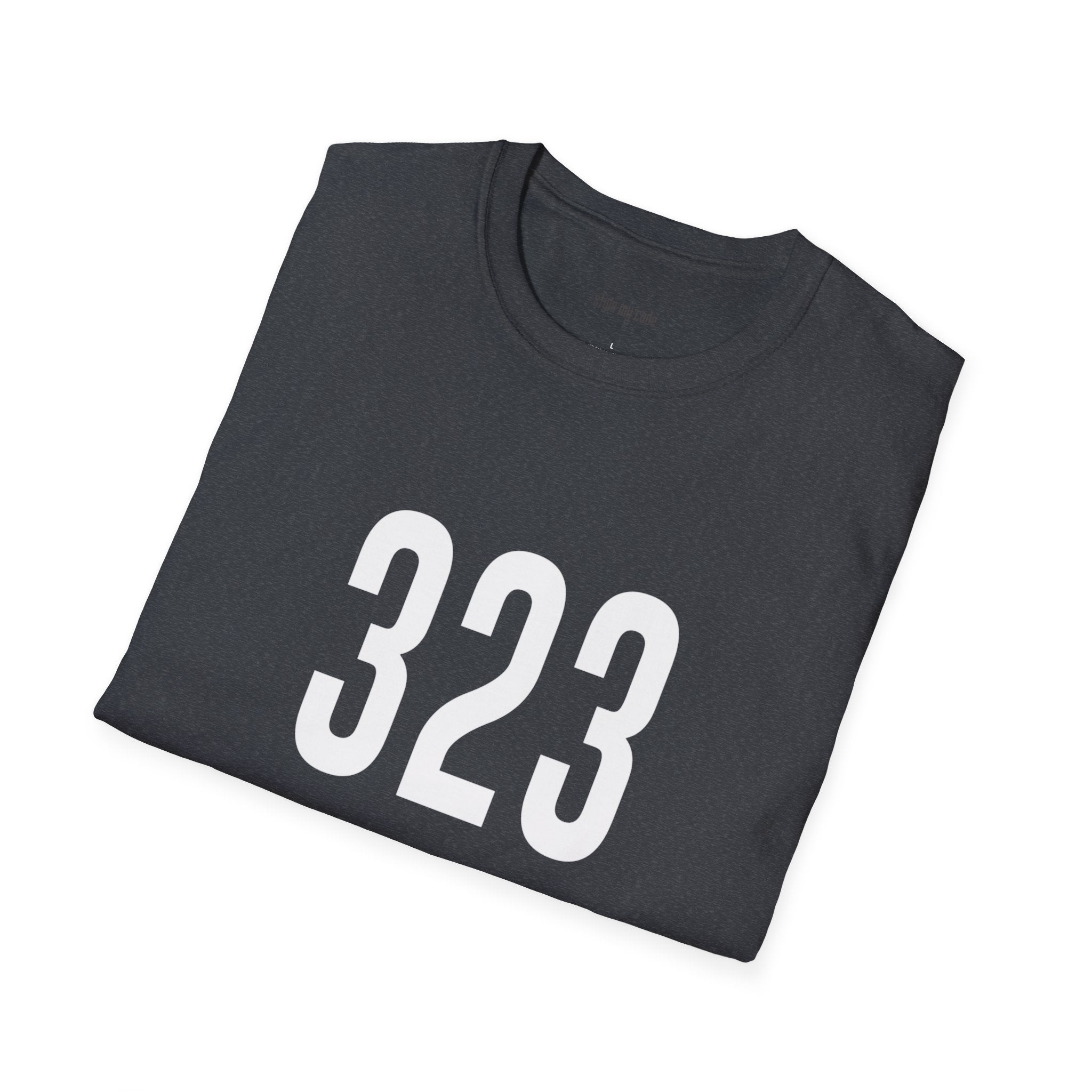 323 White Logo Front T-Shirt