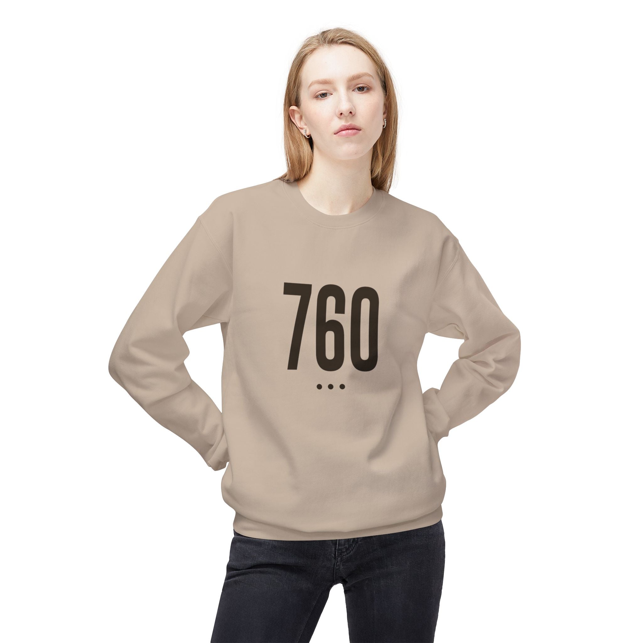 760 Logo Front Unisex Crewneck Sweatshirt