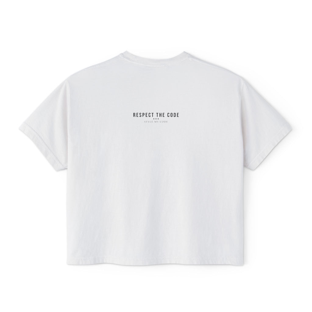 Boxy Tee — 'Respect the Code' 213 Graffiti Graphic