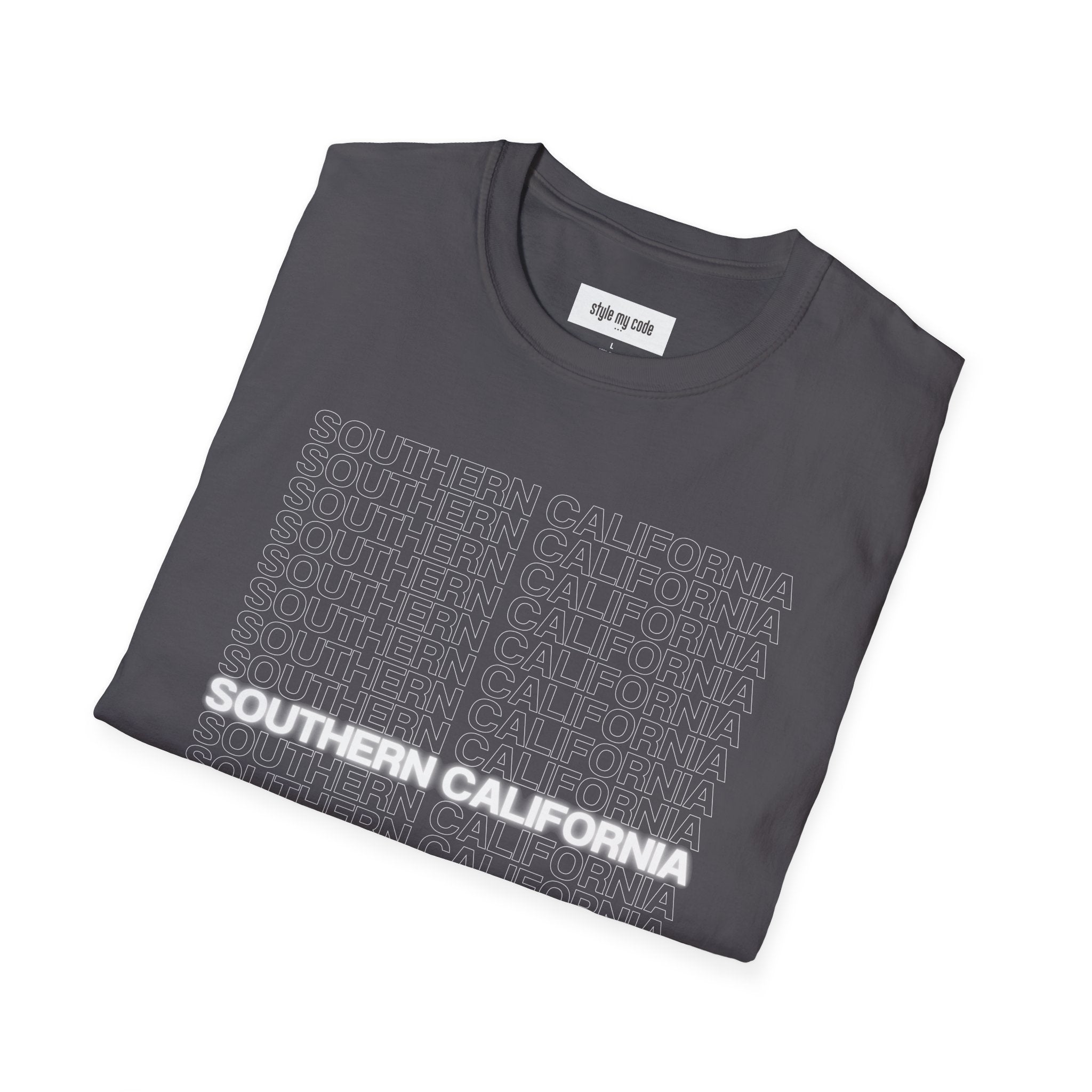 Southern California Unisex Softstyle T-Shirt - Casual Graphic Tee for Everyday Wear